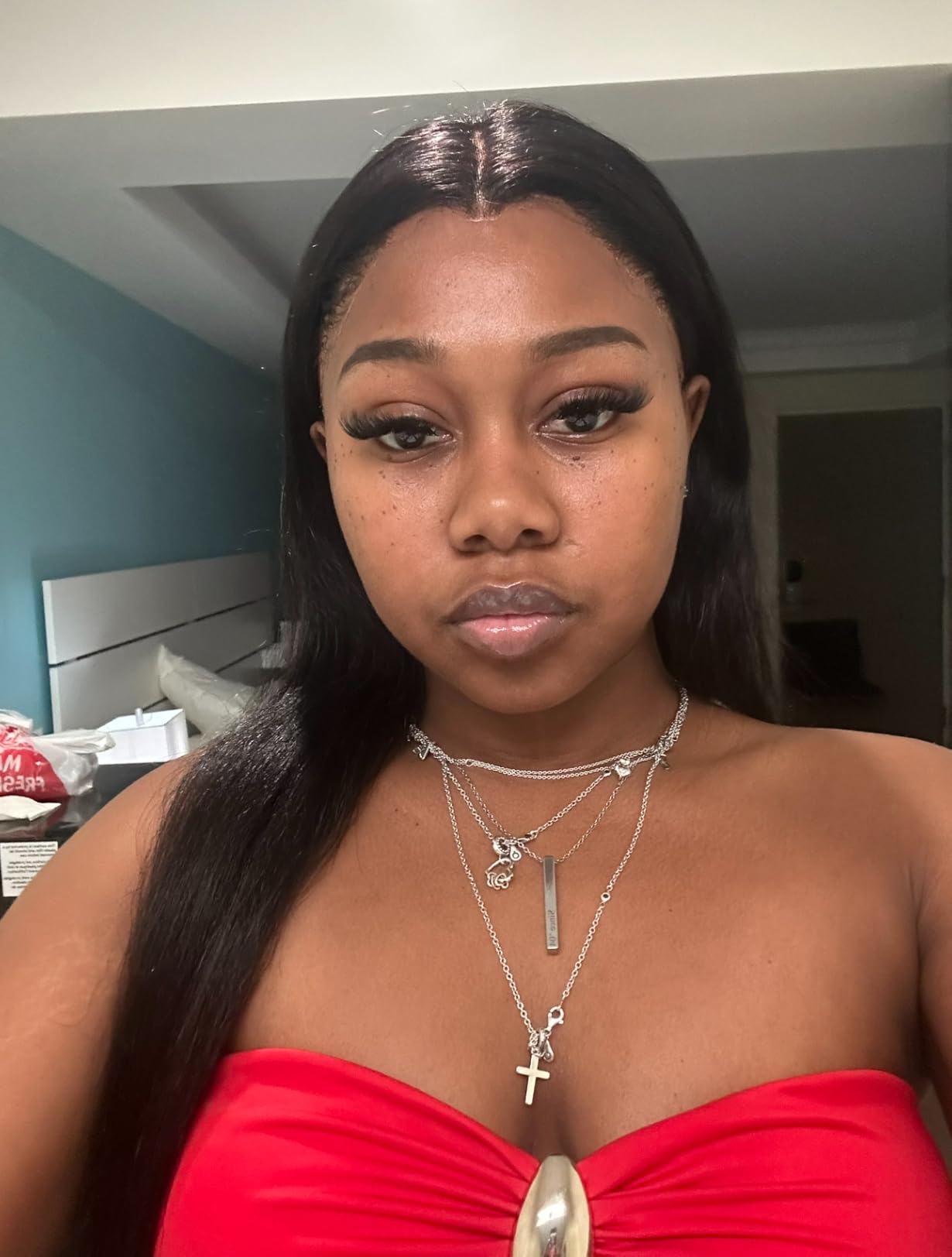 30 Inch Lace Front Wigs Human Hair Pre Plucked with Baby Hair 200 Density Real Human Hair Wig Straight 13x4 HD Lace Frontal wigs customer photo 2