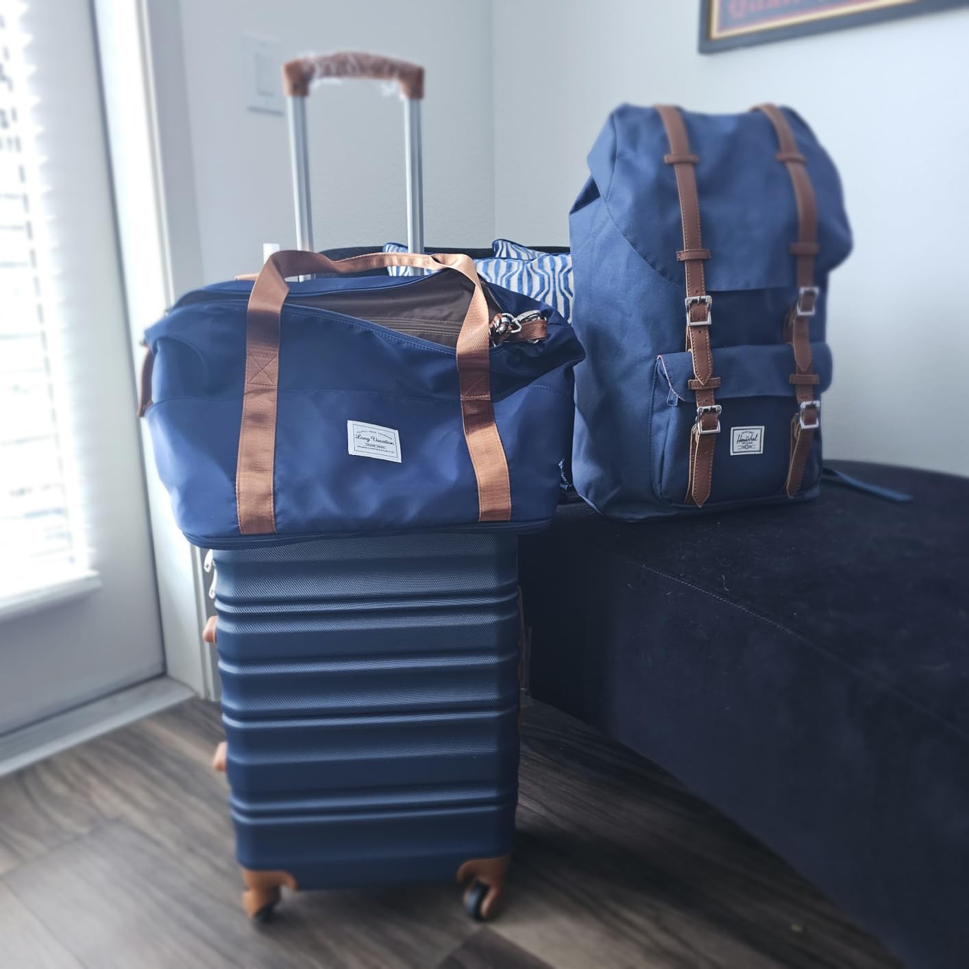 LONG VACATION Luggage Sets, 6 Piece, Hardshell Suitcase with Spinner Wheels customer photo 1