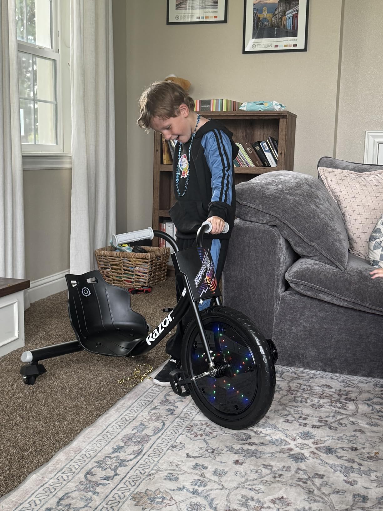 RipRider Lightshow 360 Drift Trike | Pedal Drifting Tricycle (Black) customer photo 2