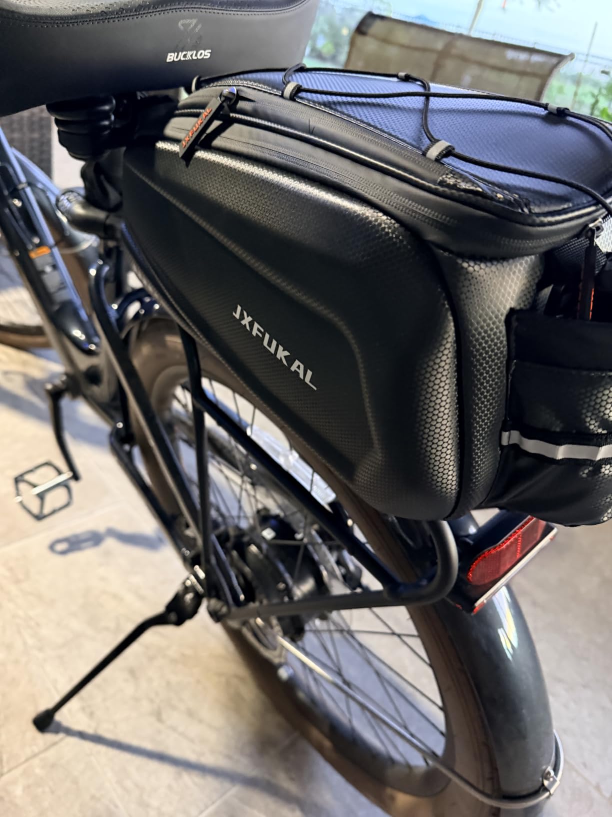 JXFUKAL Bike Bags for Bicycle Rear Rack - 9.5L/17L/40L Hard Shell Ebike Bag customer photo 1