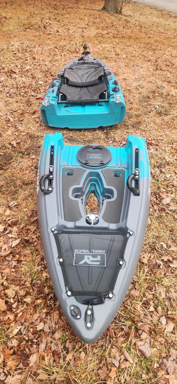 Reel Yaks Raptor Modular Fishing Kayak, 9.5ft, 380 lbs Capacity, Cyan Gray, Pedal Kayaks for Adults & Youth, Sit on Top, Lightweight, Portable customer photo 2