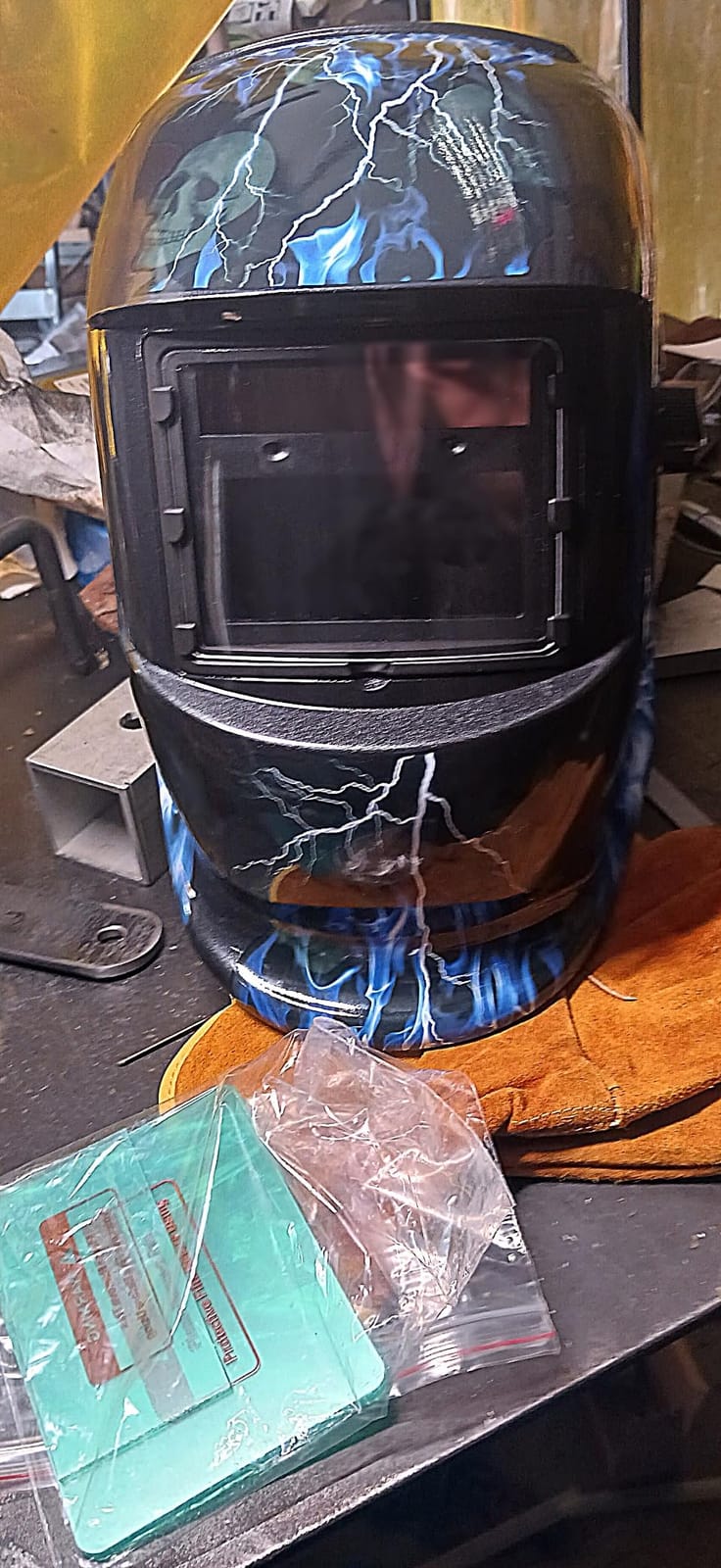 Welding True Color Helmet Auto Darkening Hood with Adjustable Shade Range 4/9-13 for TIG MIG ARC Welder Mask customer photo 2