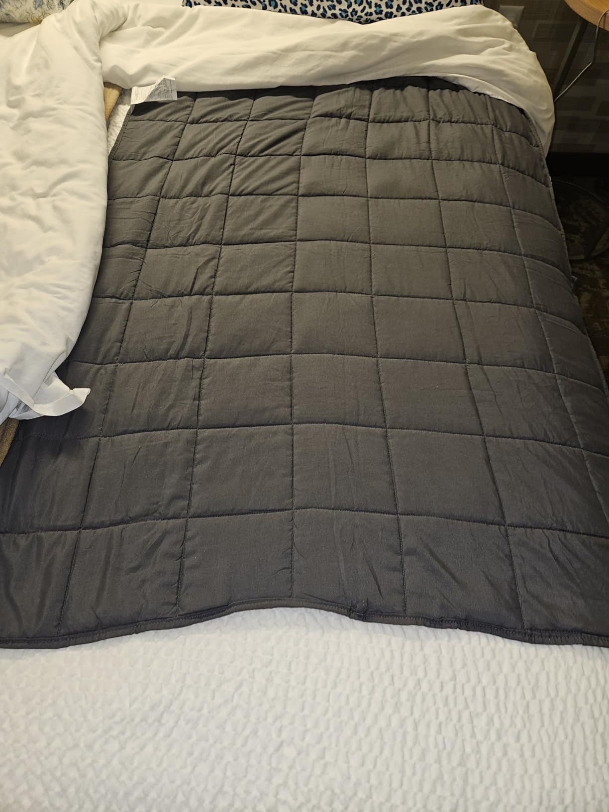 yescool Weighted Blanket 5 Pounds Cooling Weighted Lap Blanket, Grey Heavy Blanket for Sleeping, Weighted Throw Blanket Gifts for 40-60lbs, 36