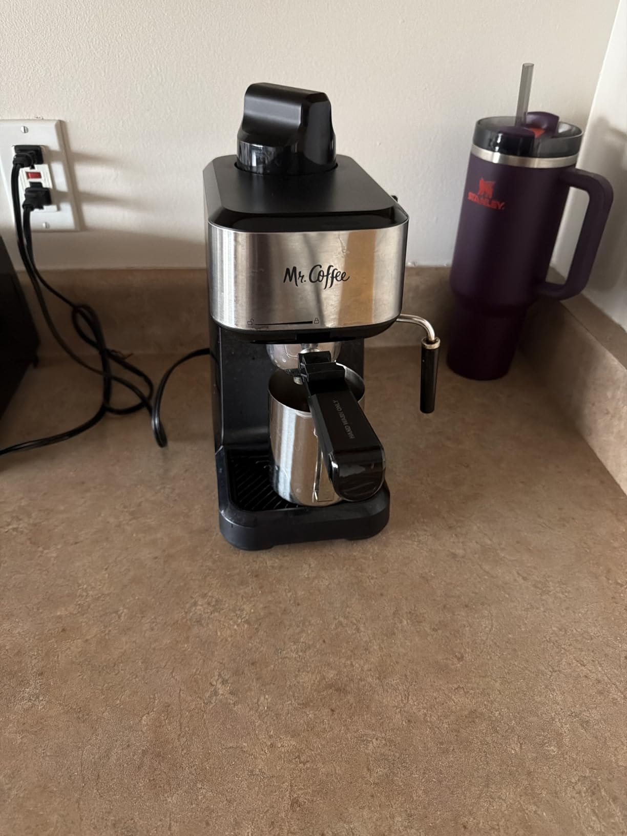 Mr. Coffee 4-Shot Steam Espresso Cappuccino and Latte Maker with Stainless Steel Frothing Pitcher customer photo 2