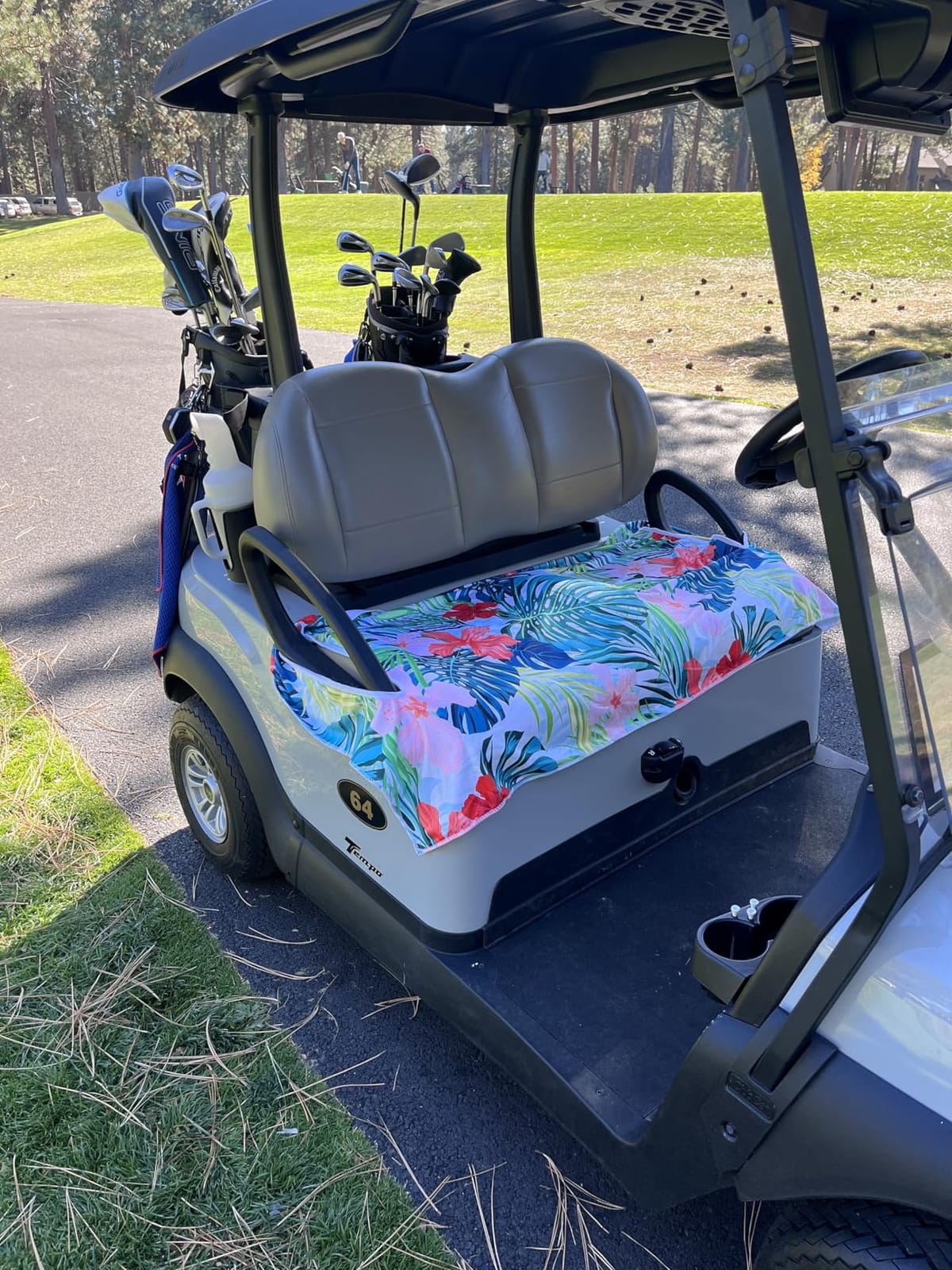 ENYORSE Golf Cart Seat Covers - Ethnic Style Golf Cart Towel Blanket for 2/4 Seater, Soft & Breathable Microfiber, Keeps Seats Cool & Comfortable, 51”x31”, Fits EZGO/Yamaha/Club Car customer photo 2