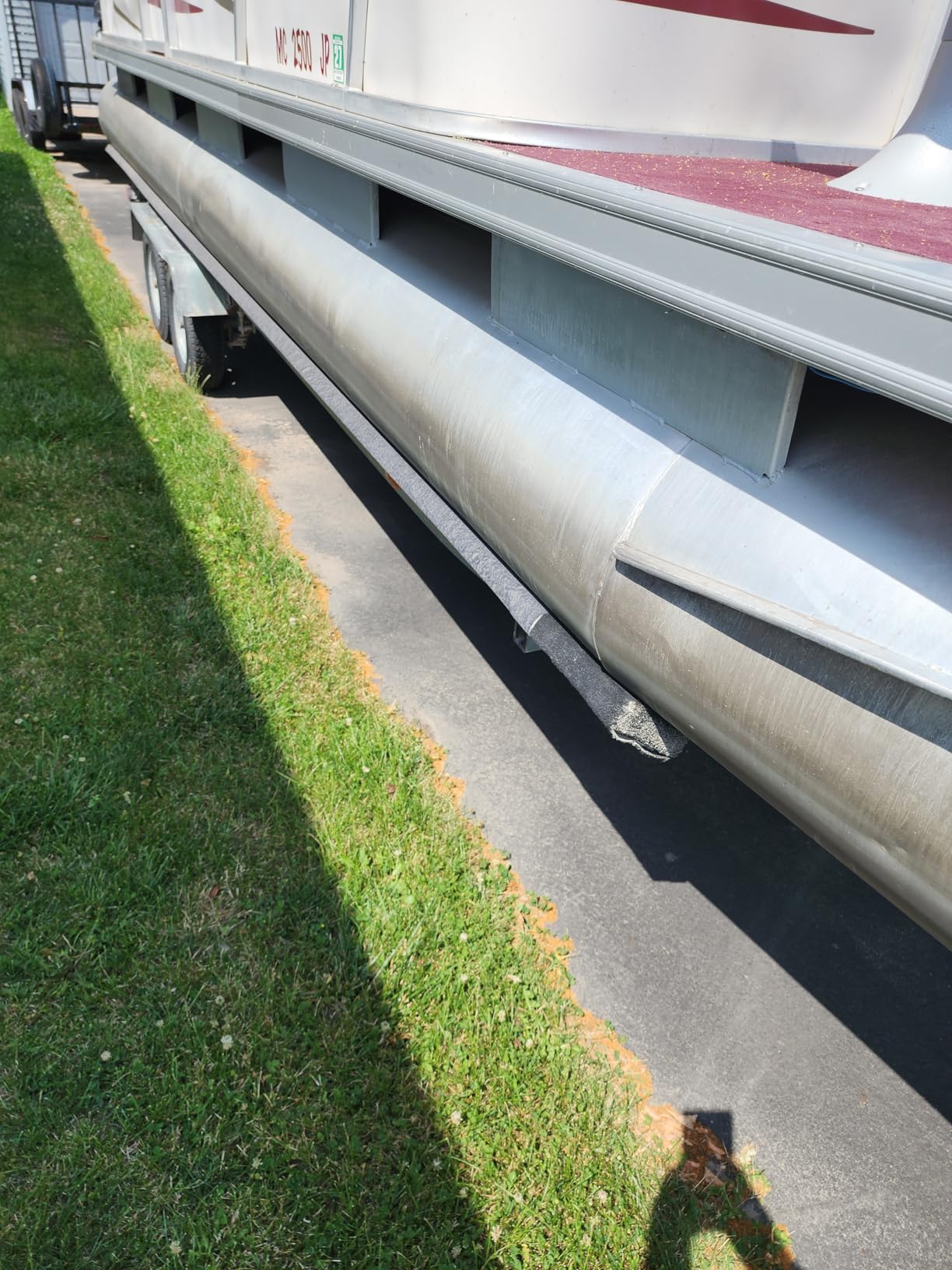 Boat Trailer Bunk Carpet, Marine Boat Bunk Padding | Cuttable Boat Trailers Parts, Marine Padding Bunk Carpet for Outdoor Boat Trailer Jet Ski Ramp Garage Dock customer photo 1