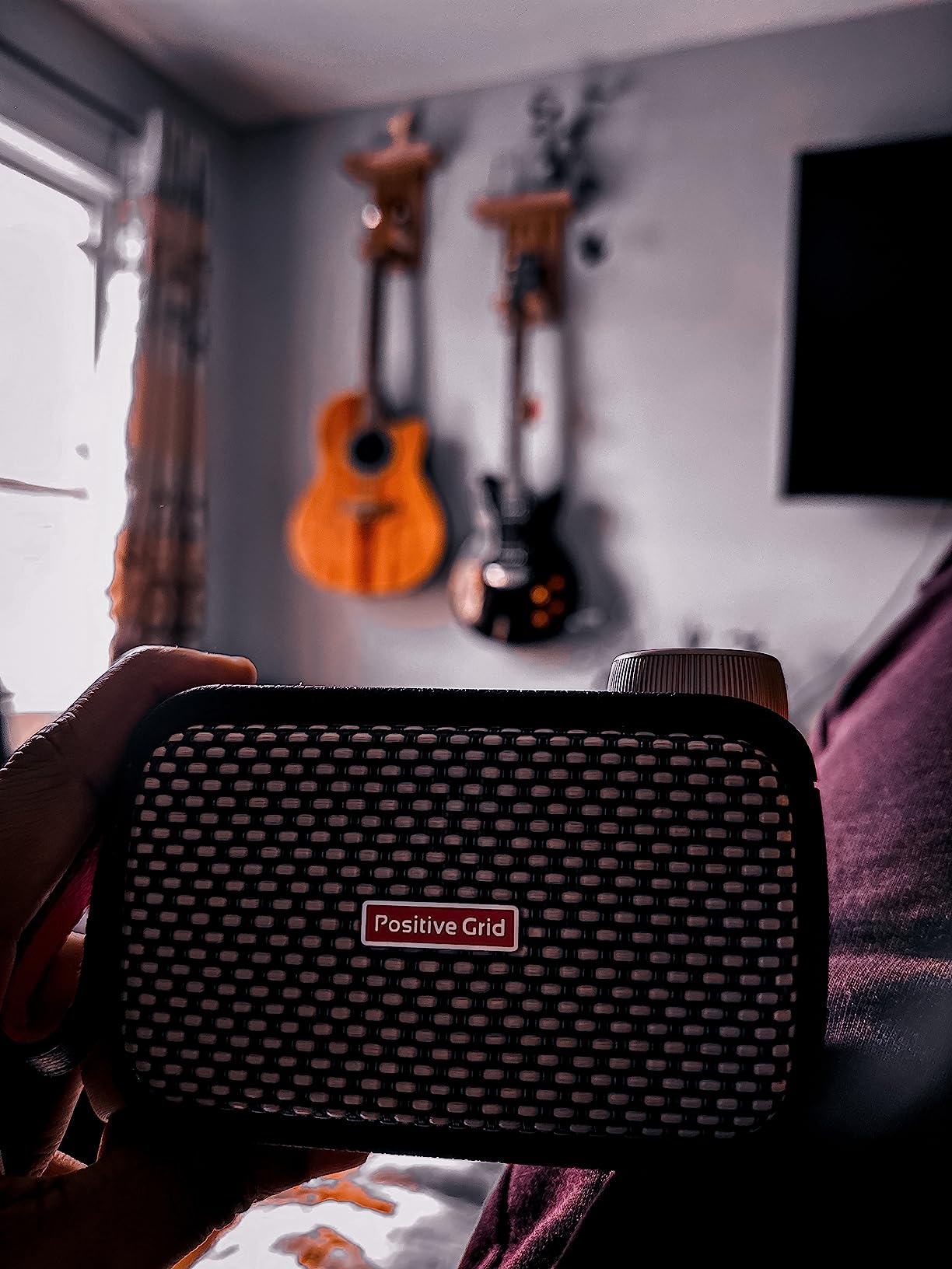 Positive Grid Spark GO 5W Ultra-Portable Smart Guitar Amp & Speaker | Ultra-portable amp & Bluetooth speaker in one. 33 amps, 43 effects, 100k+ tones, Spark AI, Smart Jam, up to 8-hr battery customer photo 2
