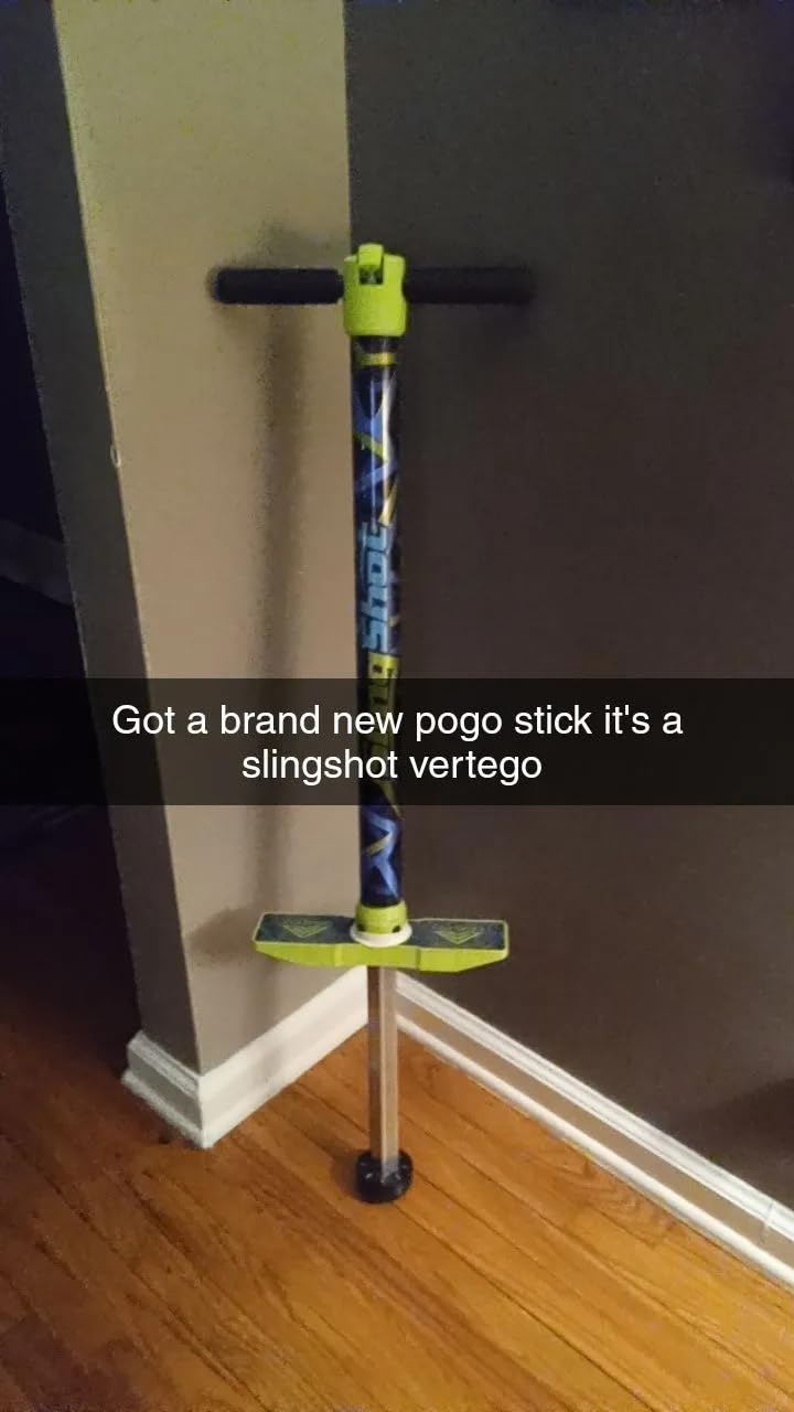 Vurtego Slingshot Pogo Stick – Patented Air-Powered Adjustable Spring for Controlled Jumps Over 5ft, Pogo Stick for Kids Age 5 and up, and Adults, Outdoor Toys, 40 to 180lbs, Durable, Lightweight customer photo 1