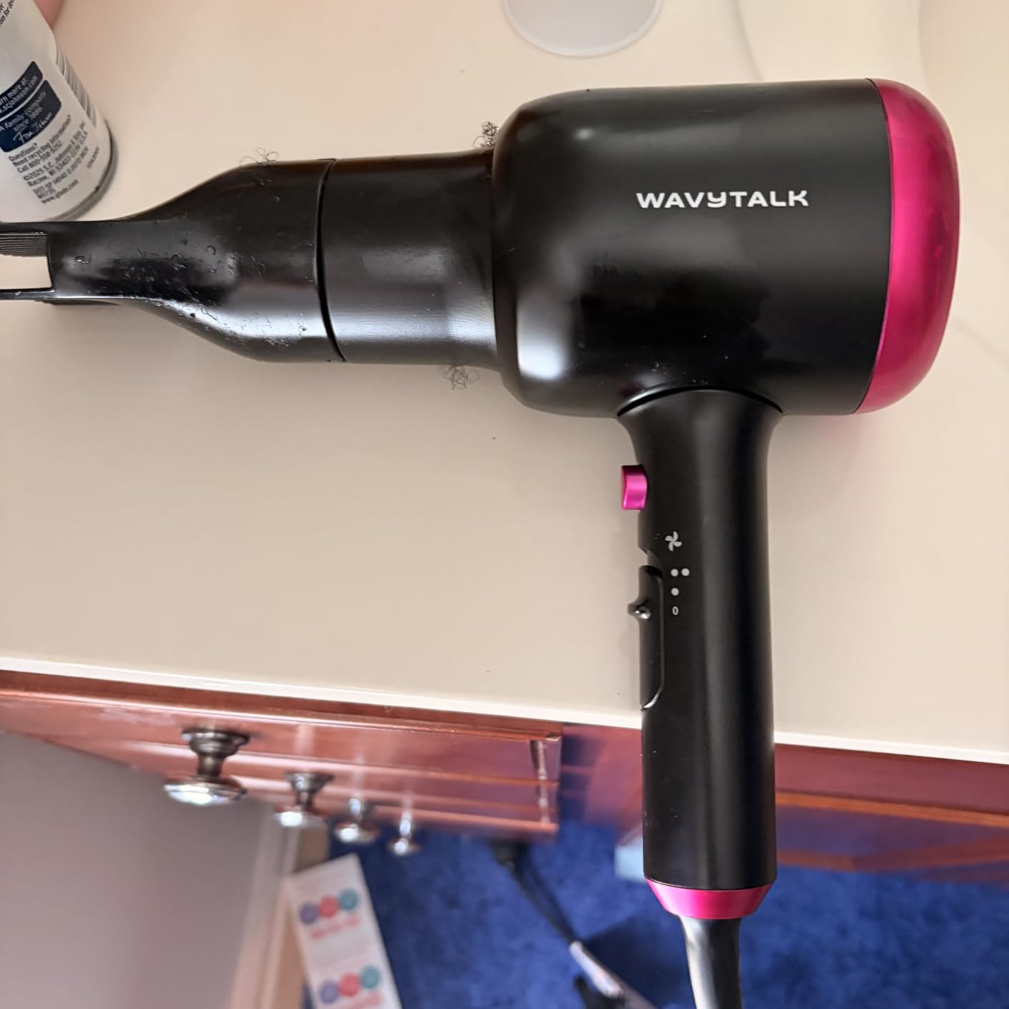 Wavytalk Blown Away Ionic Hair Dryer with Diffuser for Curly Hair, 1875W customer photo 1