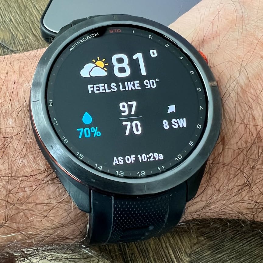 Garmin Approach S70 (Black, 47mm) Golf GPS Smartwatch PlayBetter Bundle customer photo 1
