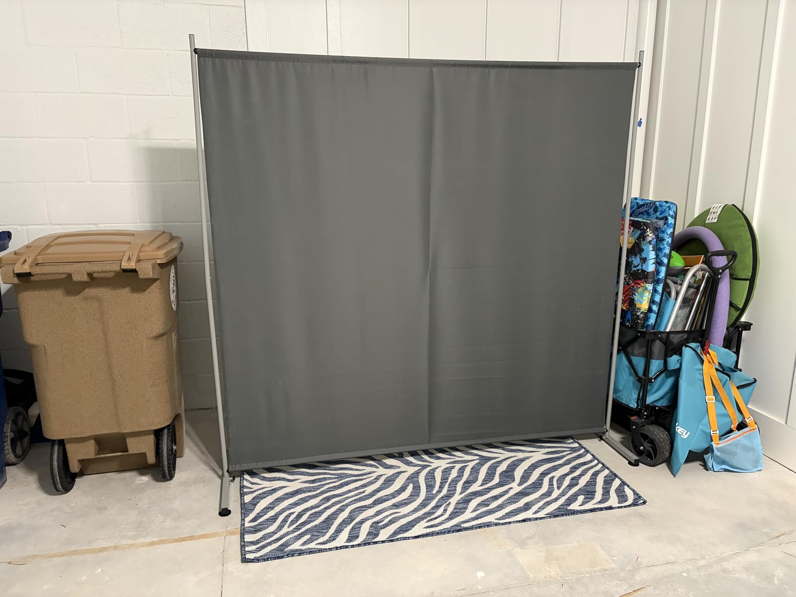 Rantila 2 Large Panels Room Divider, Portable Office Divider, Convenient Movable, Folding Partition Privacy Screen for Bedroom, Dining Room, Study, 142