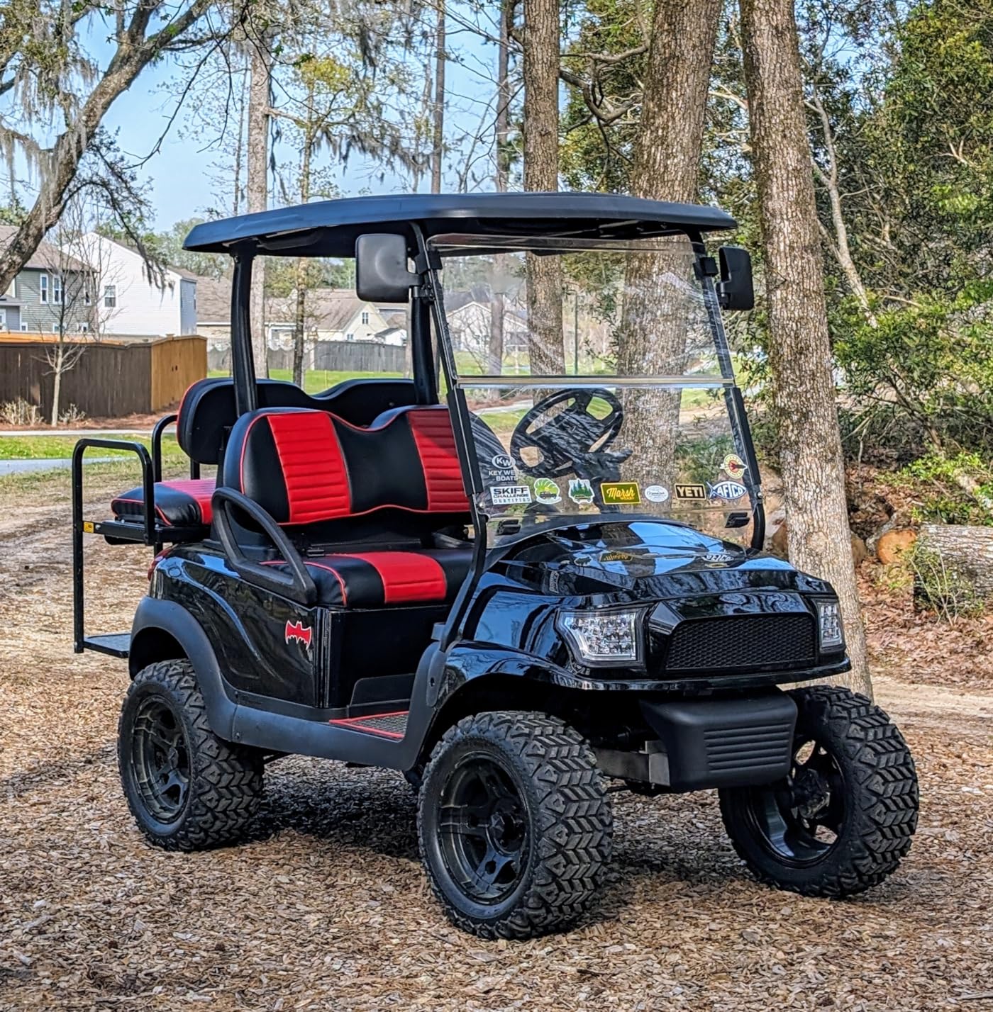 Golf Cart Side Mirrors No Drilling for Yamaha Club Car EZGO | 180 Degree Rotation & Foldable-HD Shatterproof Glass Mirrors Golf Cart (Multiple Size Clips) customer photo 2