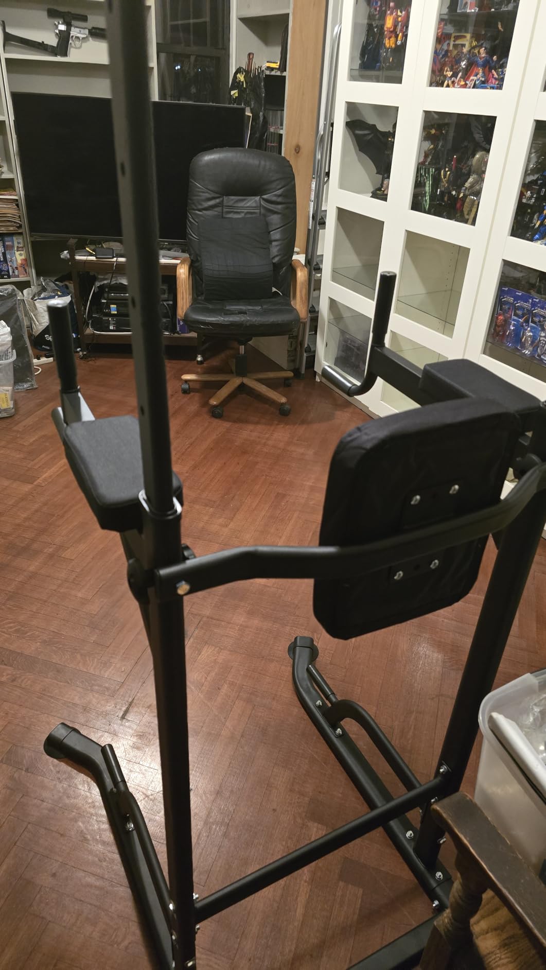 Power Tower Adjustable Height Pull Up & Dip Station Multi-Function Home Strength Training Fitness Workout Station for Home Gym customer photo 1
