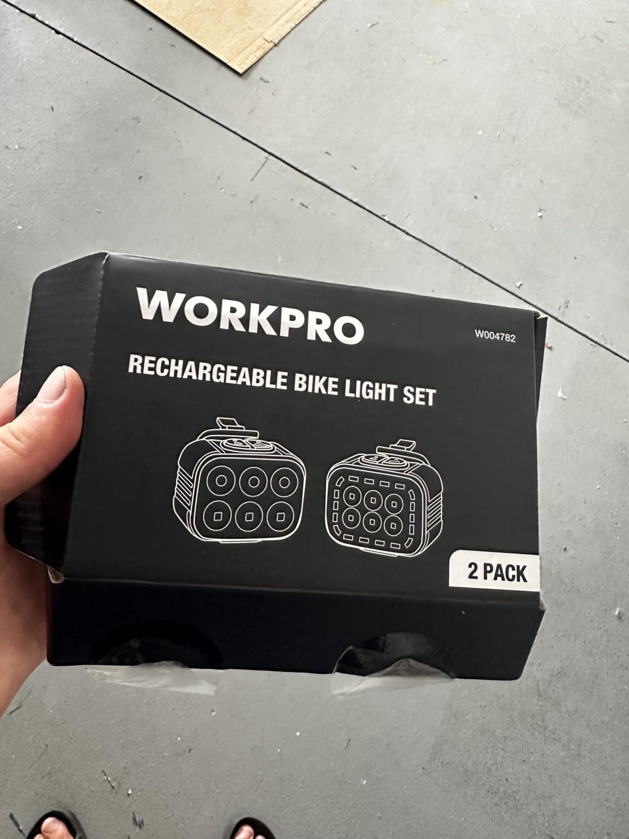WORKPRO Bike Lights Set [8+13 Modes], Rechargeable Bicycle Light Set Ultra Bright, IP65 Waterproof Bike Lights for Night Riding, 1200mAh Bike Headlight and Tail Light Reflectors customer photo 2
