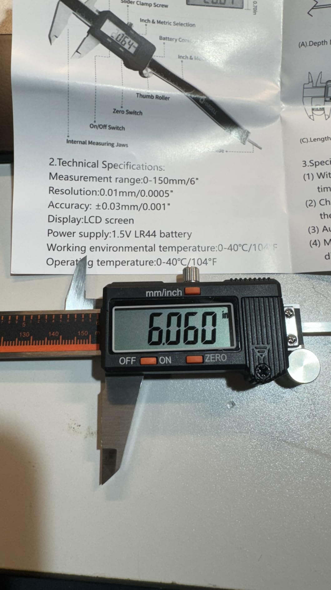 HARDELL Digital Caliper 12 Inch, Micrometer Calipers with Large LCD Screen customer photo 2
