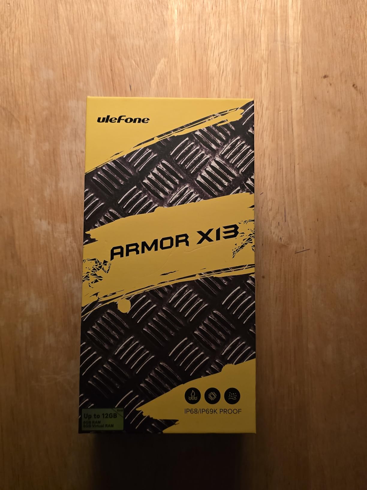 Ulefone Armor X13 Rugged Phones Unlocked, IP68/IP69K Waterproof Phone, MTk Helio G36 12GB+64GB, 50MP+24MP Night Vision Camera, 6.52
