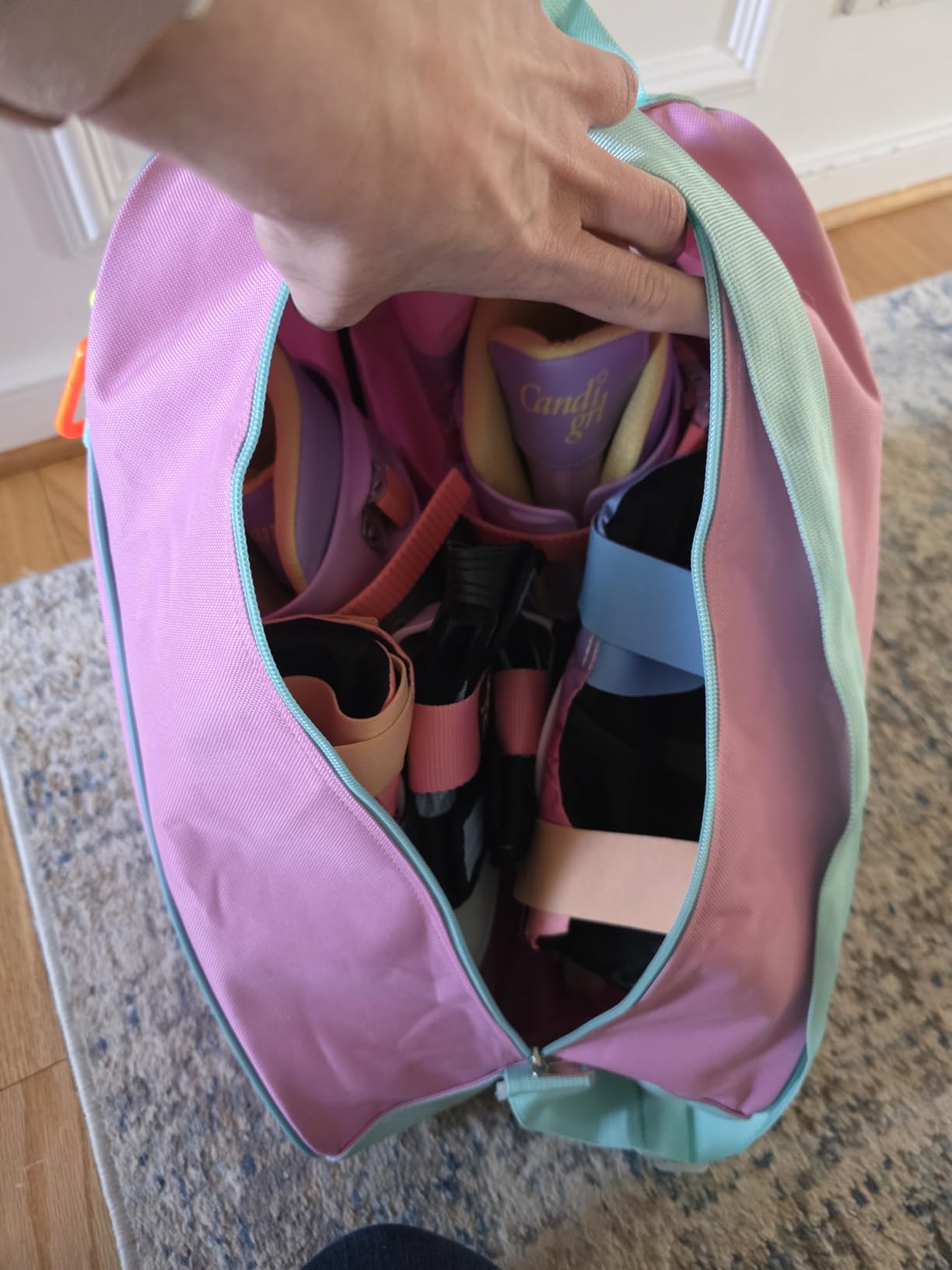 HEXIFUL Skate Bag for Ice, Inline, Roller & Quad Skates - Kids & Adults customer photo 2