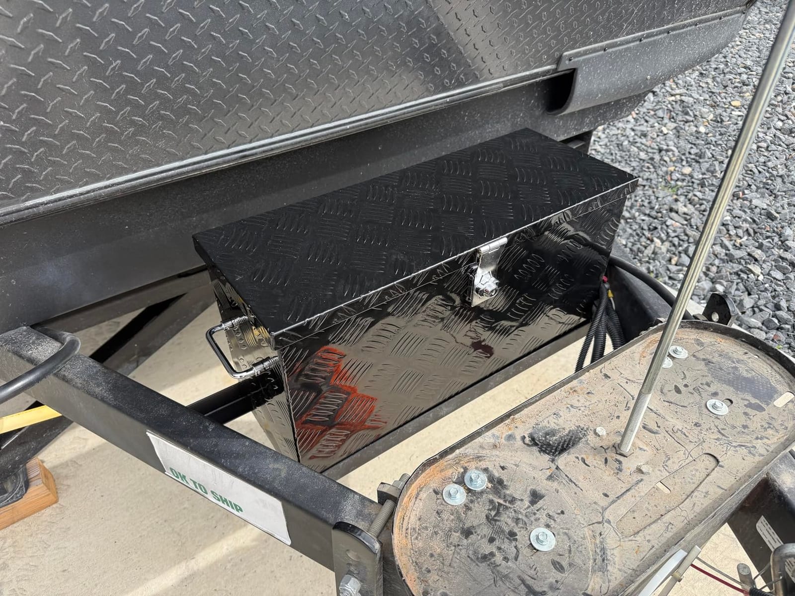 24'' Inch Stripes Plated ATV UTV Aluminum Tool Box Truck Bed customer photo 1