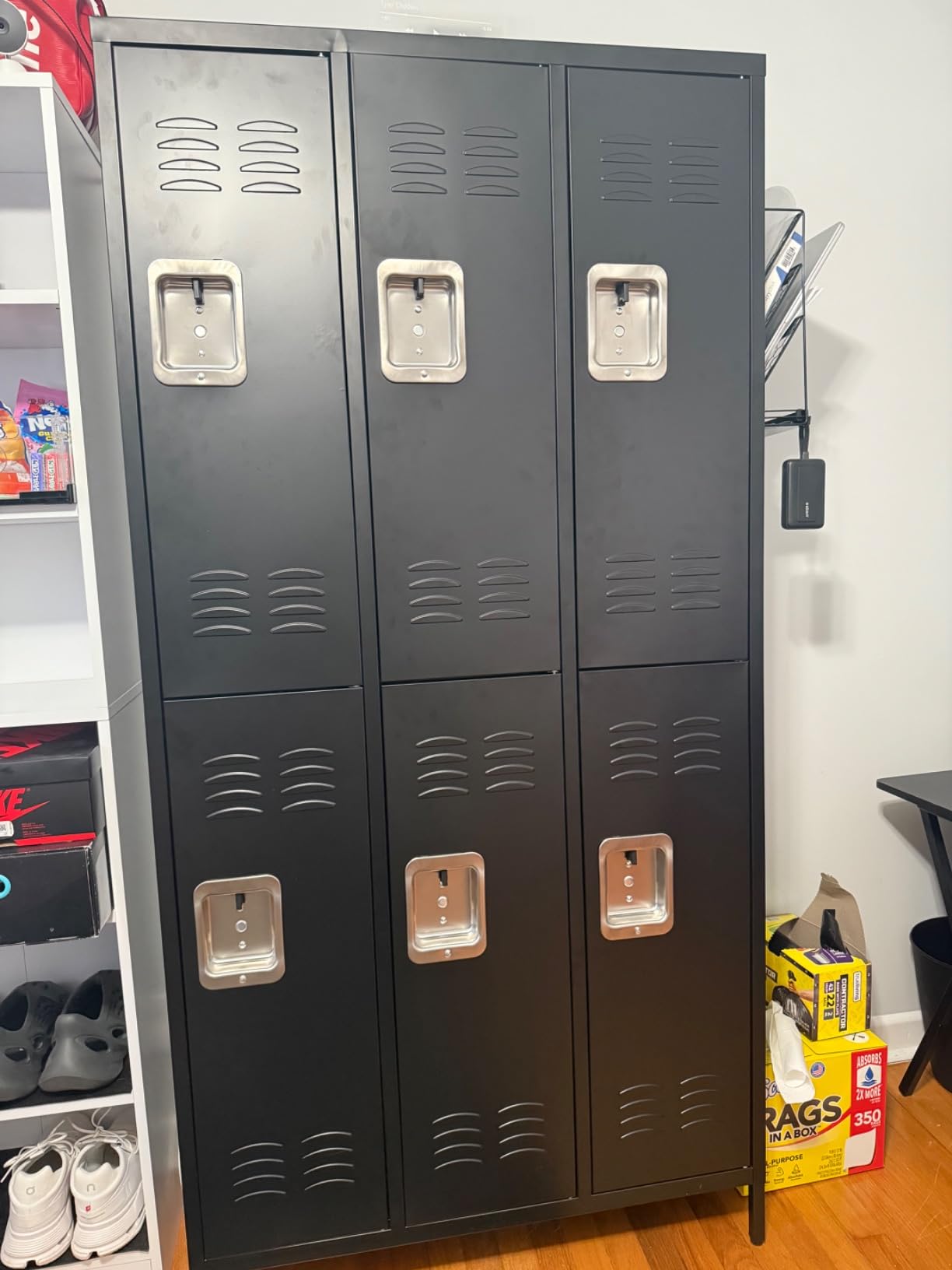 Letaya Metal Lockers for Employees-6 Door Storage Locker with Shelves and Lockable Steel Cabinet for School,Gym,Office,Staff (Gray, 6 Door) customer photo 1
