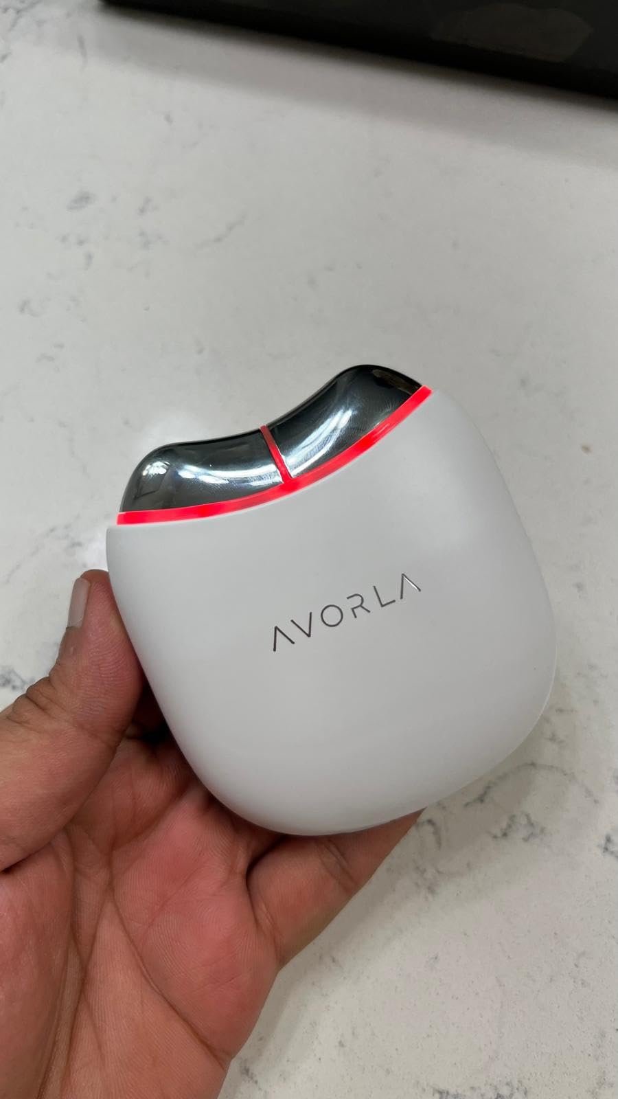 AVORLA LED Gua Sha Facial Tool with Heat and Microcurrent, Skin Toning Device, Skin Light Therapy Anti-Aging/Anti-Wrinkles,face Lift, Eye/face Puffiness, Skin Firm customer photo 1