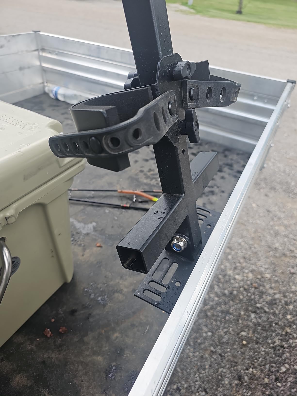 StarknightMT UTV Gun Rack for Cargo Bed Universal Hunting Tool Holders | Compatible with Polaris Ranger General Pioneer Defender Golf Cart, Sporting Clays Rack, Adjustable Hunt Gear Support Bracket customer photo 2