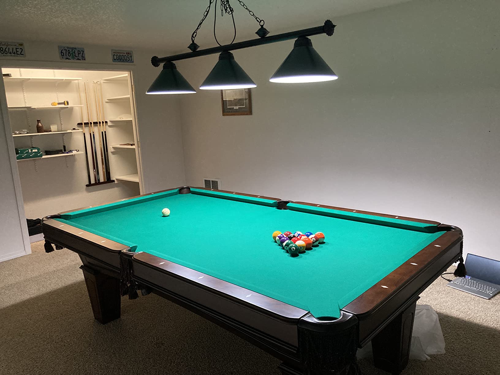 Wellmet 3 Light Pool Table Light, Billiard Lighting for 7' 8' Pool Table customer photo 1