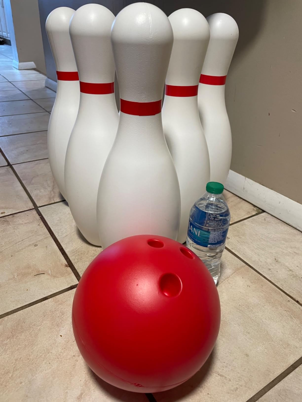 Grip Kids 17 Inch Huge Bowling Set with Storage Bag - 6 Giant Pins, Outdoor & Indoor Backyard Game for Kids, Family Party, Birthday Gift Ages 5+ - Amazon Exclusive customer photo 1