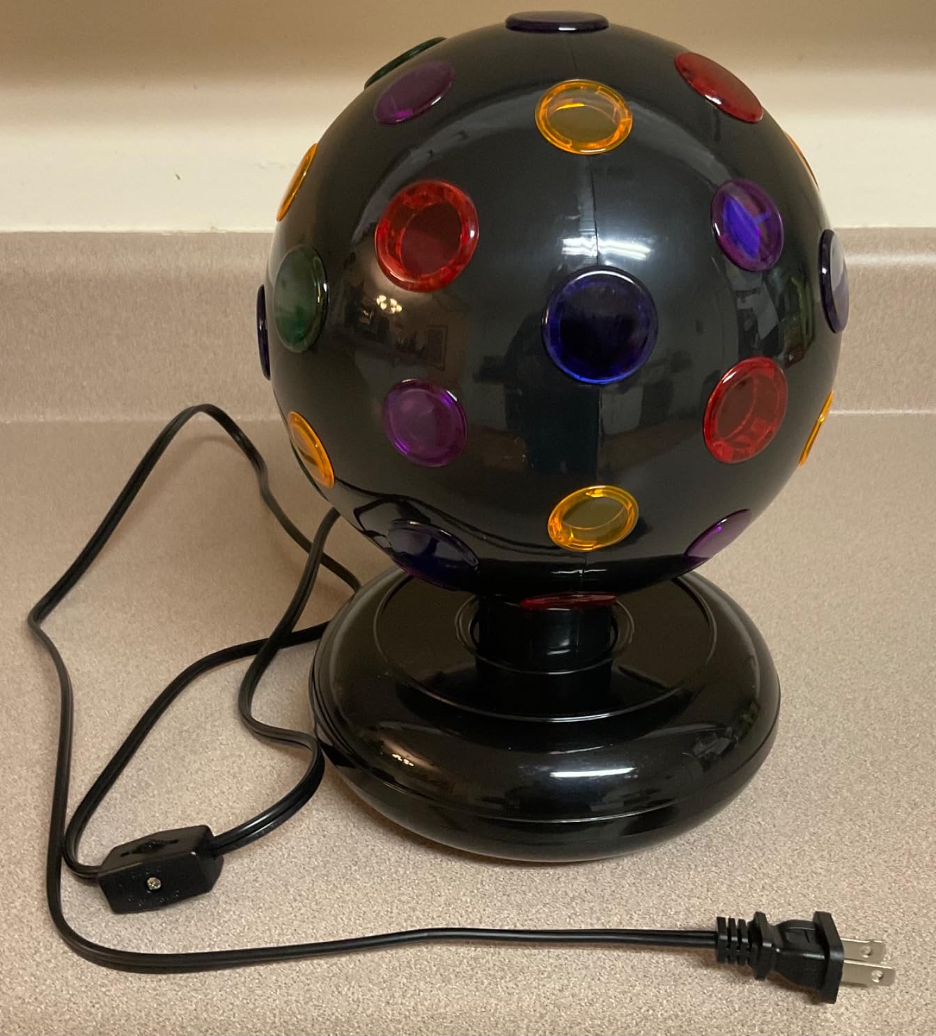 Playbees Rotating Disco Ball with LED Lights, 11 Inch Party Light for Home customer photo 1