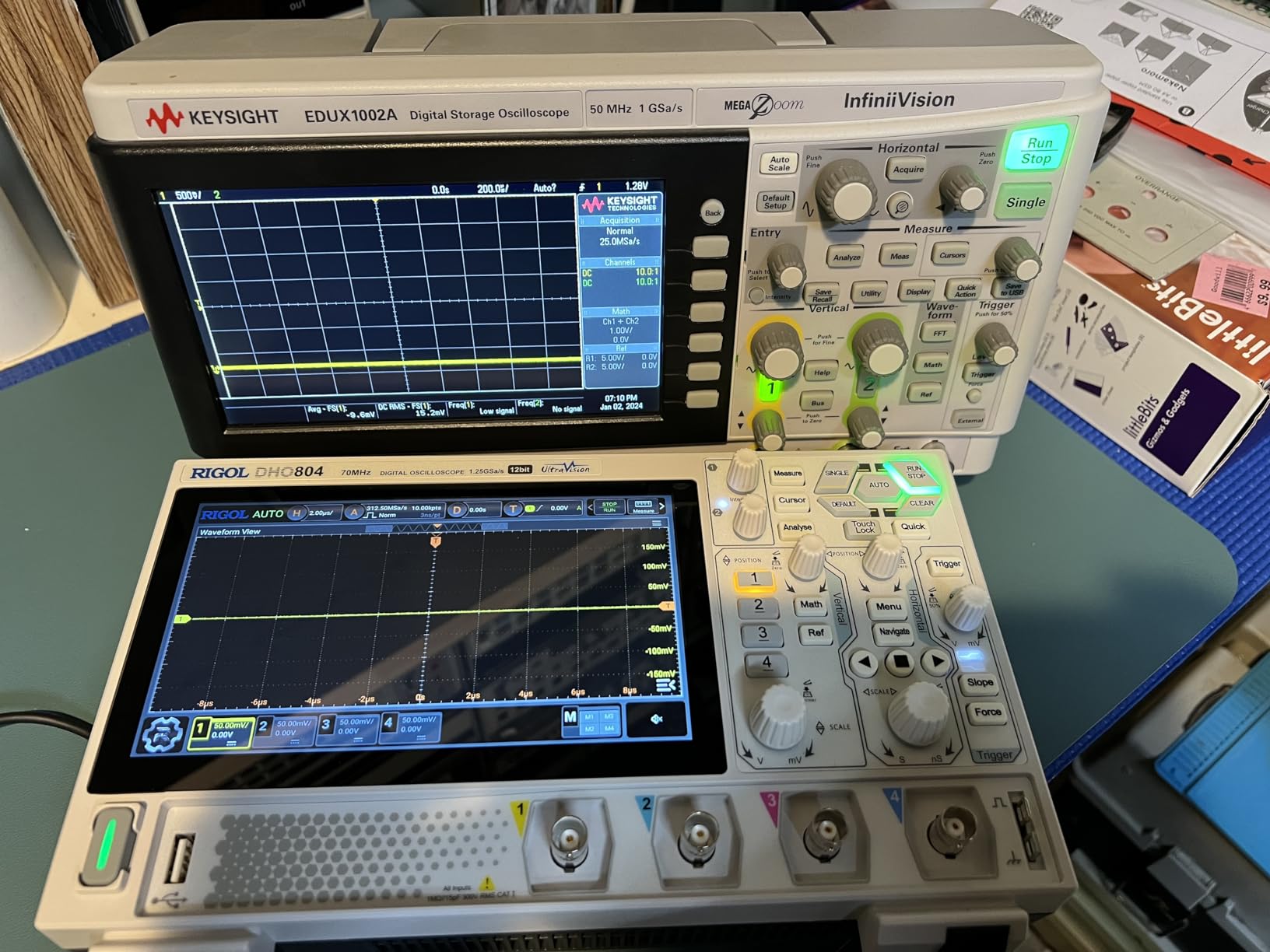 RIGOL DHO804 Portable Digital Oscilloscope, 70MHz, 4CH, 12-Bit Resolution customer photo 2