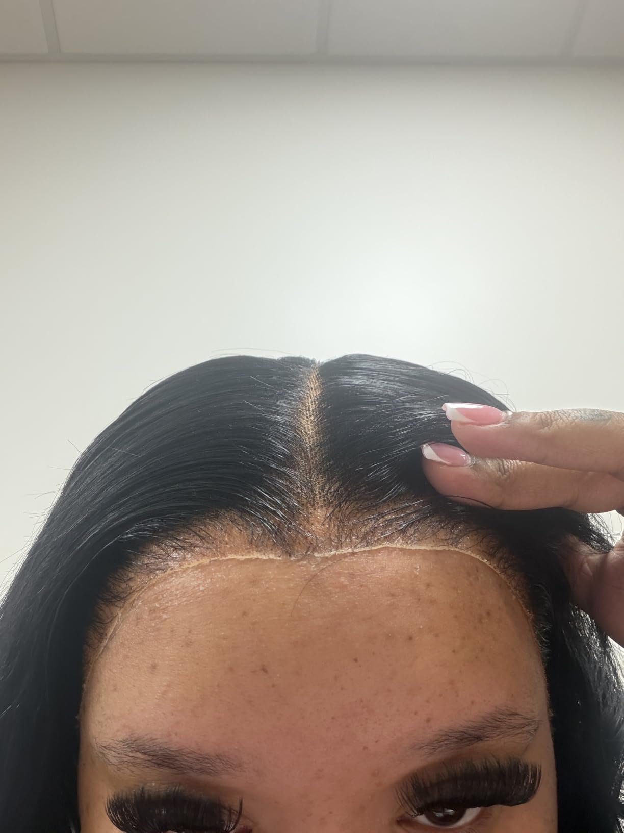 CUTE BEIN 250 Density 30 Inch Lace Front Wigs, 100% Human Hair,[2-Year Life,260g], 13x6 Straight HD Transparent Lace Frontal Wigs for Black Women, Glueless Wigs Pre Plucked with Baby Hair customer photo 2