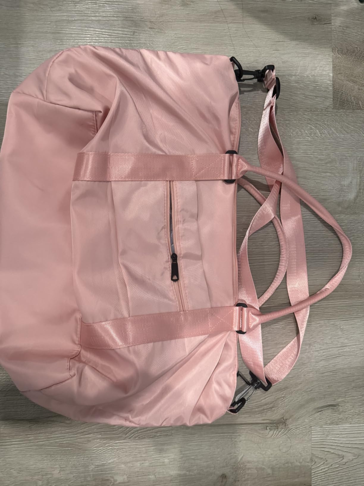 TOPBAG Travel Duffle Bag, Waterproof Weekender Carry On Tote Bags for Women, Sport Gym Bag for Men, Hospital Bag for Labor and Delivery, Overnight Luggage Bag with Trolley Sleeve Coral Pink customer photo 1