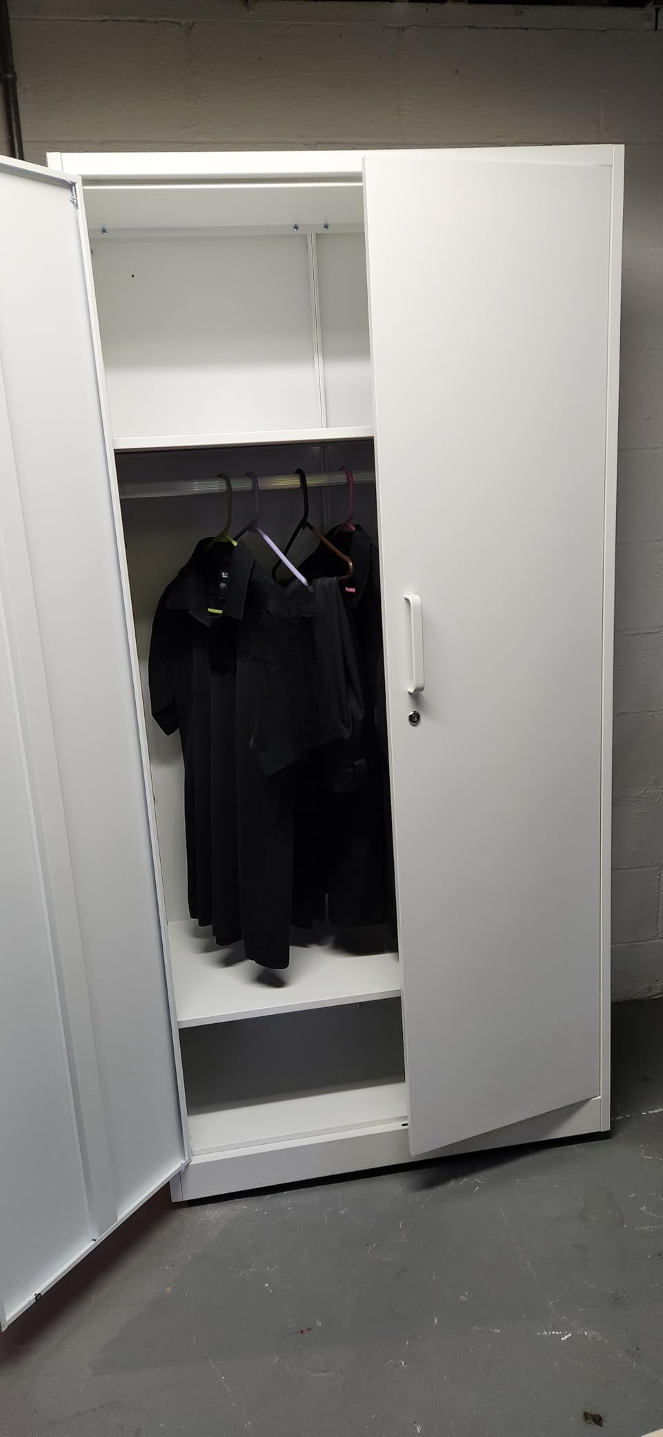 Letaya Metal Wardrobe Cabinets with Lock,Clothing Locker 72