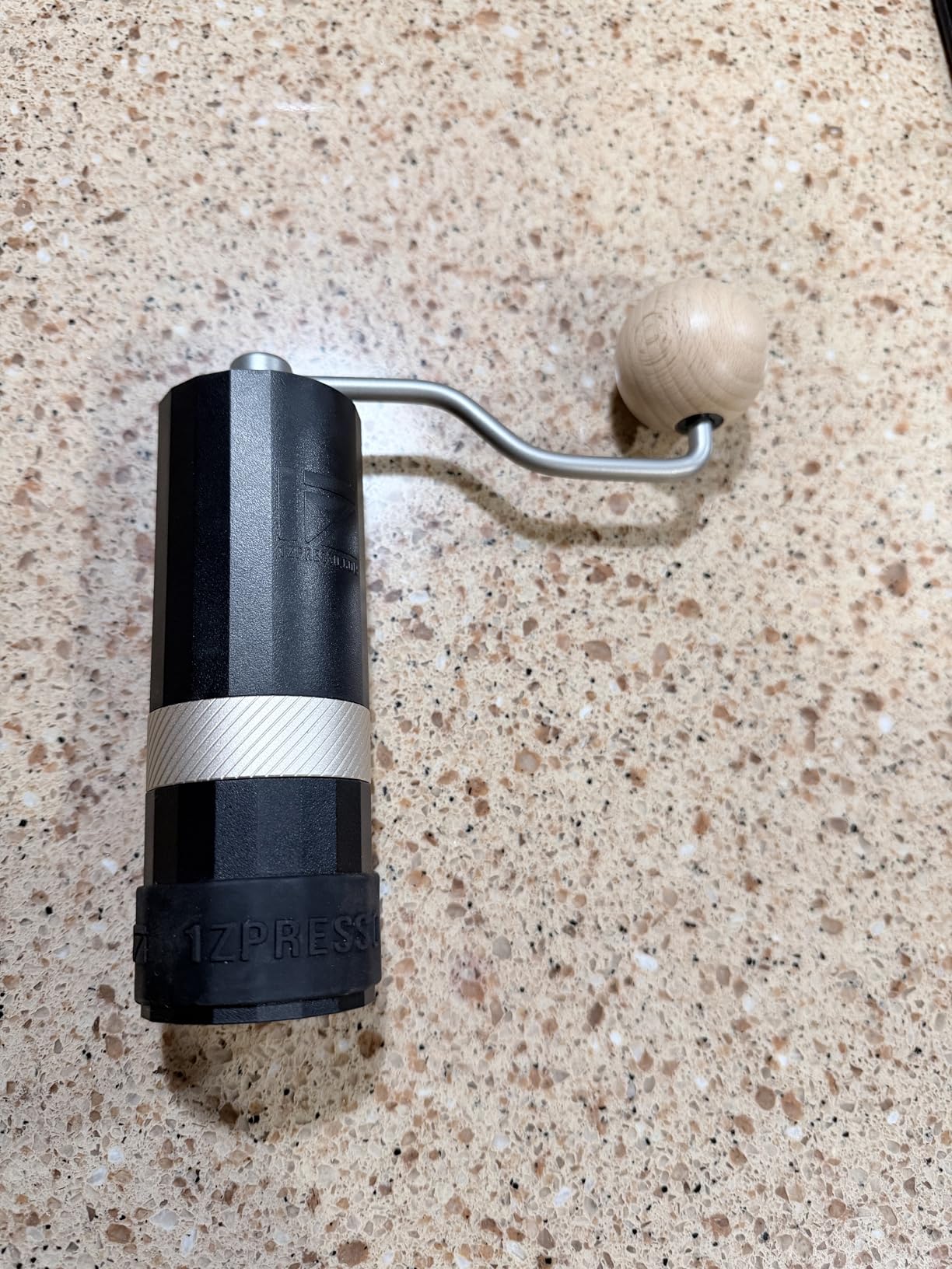 1Zpresso Q Air Manual Coffee Grinder-Black, Mini Slim Travel Sized Fits in the plunger, Stainless Steel Conical Burr, Numerical Adjustable Setting for Pour Over French Press Cold Brew. customer photo 2