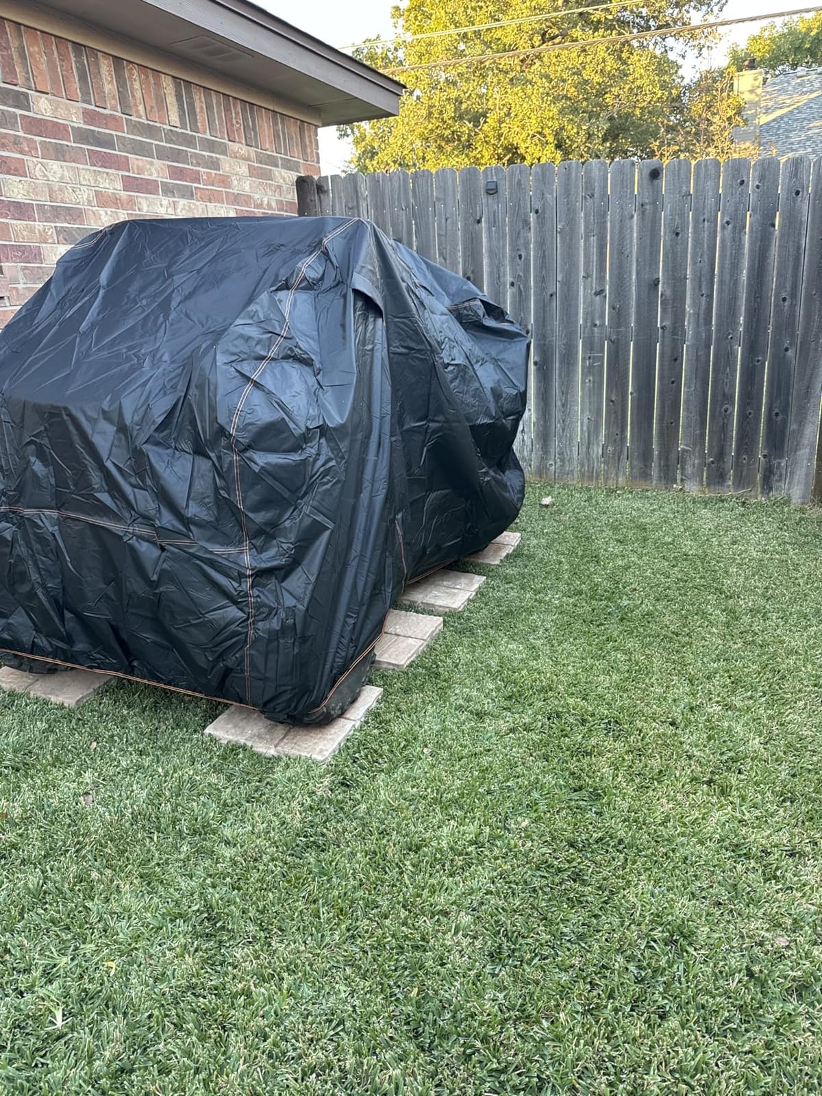 QYMOTO ATV Cover,420D Large ATV Cover XXL 2-UP,4 Wheeler Quad Durable Waterproof Outdoor Full Protection Windproof for CFMOTO Cforce 600 1000 Tour,Polaris Sportsman 570,Can am Outlander 570 850 customer photo 1