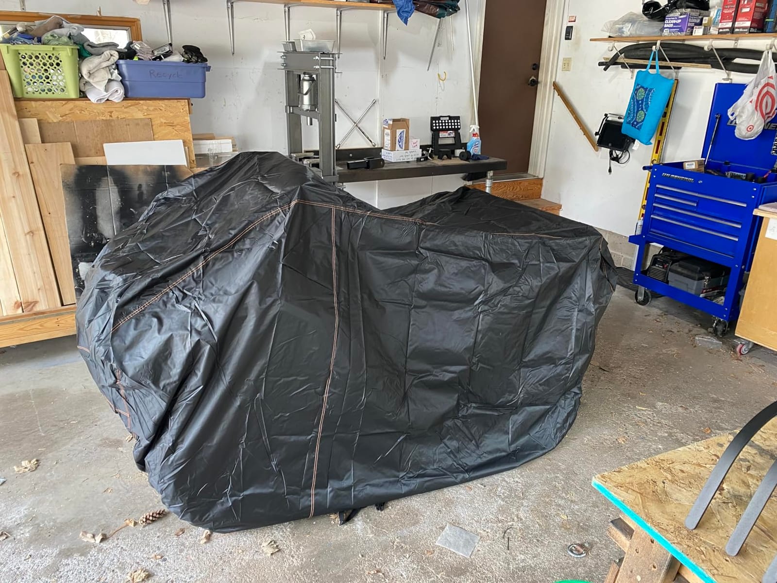 QYMOTO ATV Cover,420D Large ATV Cover XXL 2-UP,4 Wheeler Quad Durable Waterproof Outdoor Full Protection Windproof for CFMOTO Cforce 600 1000 Tour,Polaris Sportsman 570,Can am Outlander 570 850 customer photo 2