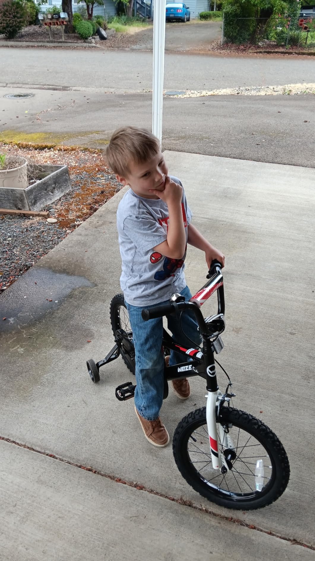 WEIZE Kids Bike 14 16 20 Inch Children Bicycle for Boys Girls Ages 4-12 Years Old customer photo 2