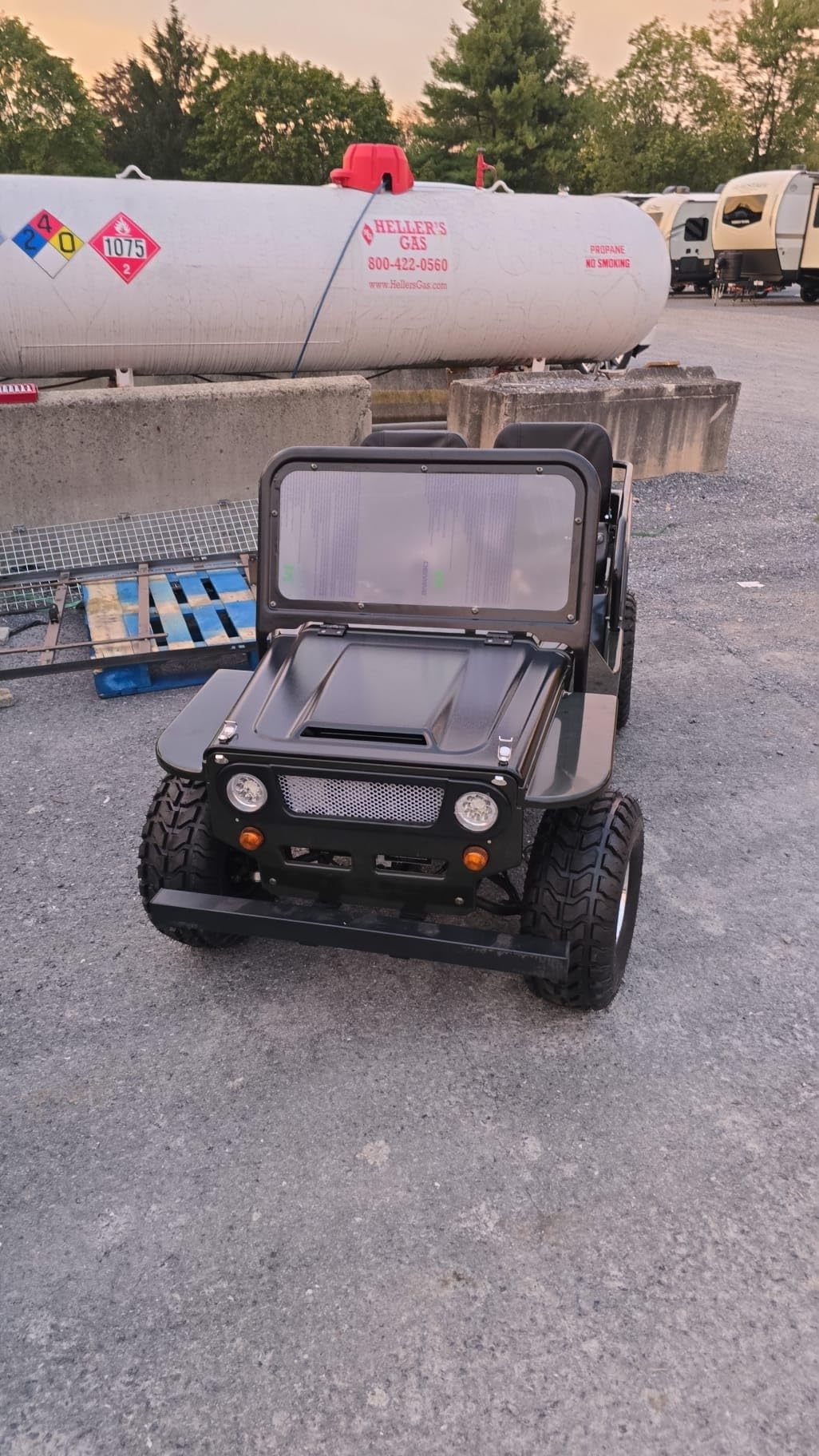X-PRO Ranger 125 125cc Go Kart with 3-Speed Semi-Automatic Transmission w/Reverse, Big 18