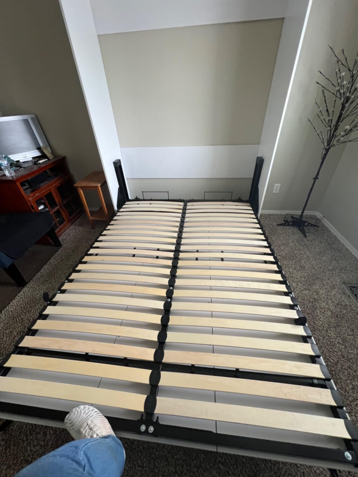 Bestar Queen Murphy Bed, White, Claremont, 65W customer photo 1