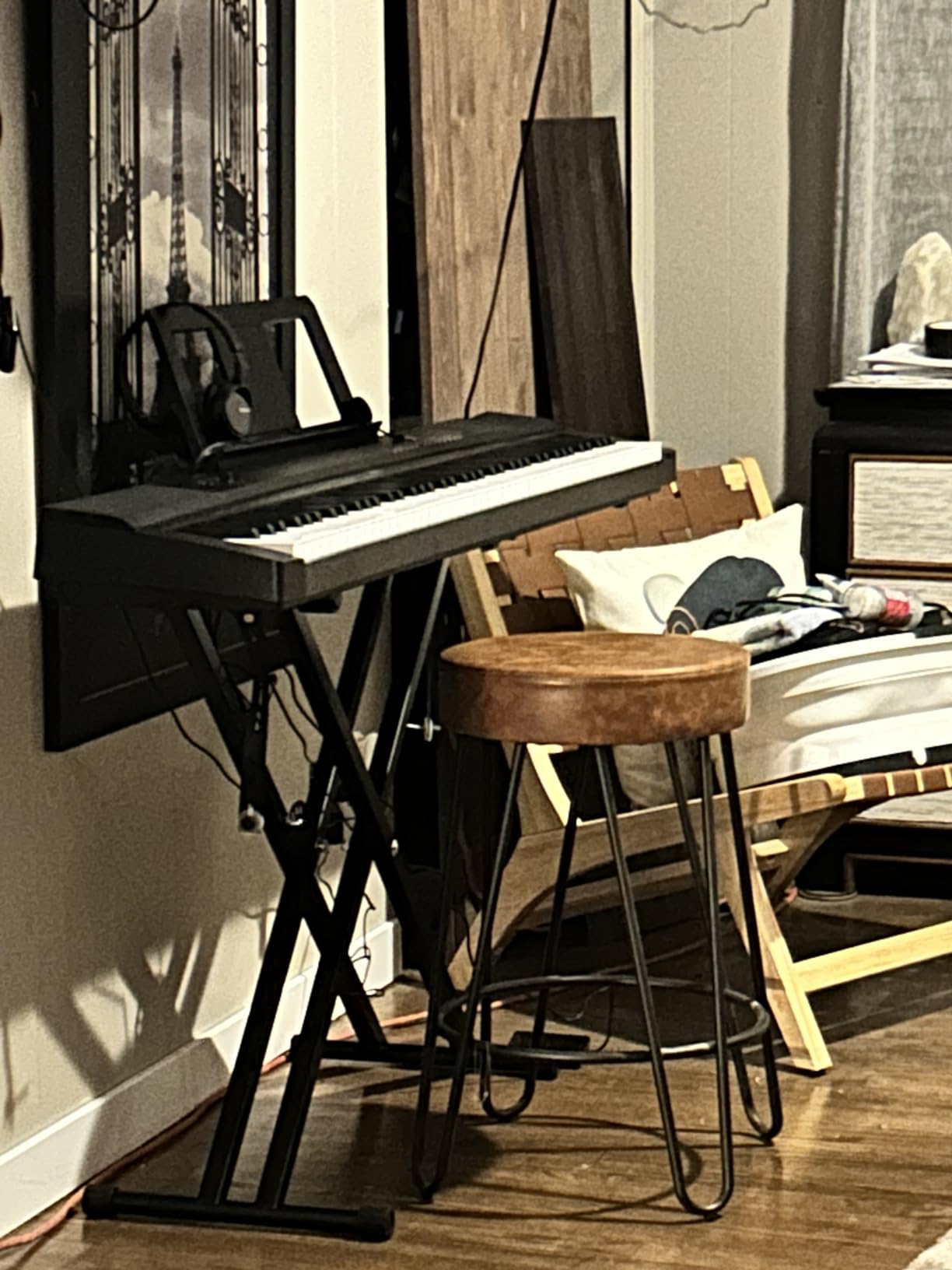 Best Choice Products 88-Key Full Size Digital Piano Electronic Keyboard Set for All Experience Levels w/Semi-Weighted Keys, Stand, Sustain Pedal, Built-In Speakers, 6 Voice Settings - White customer photo 2