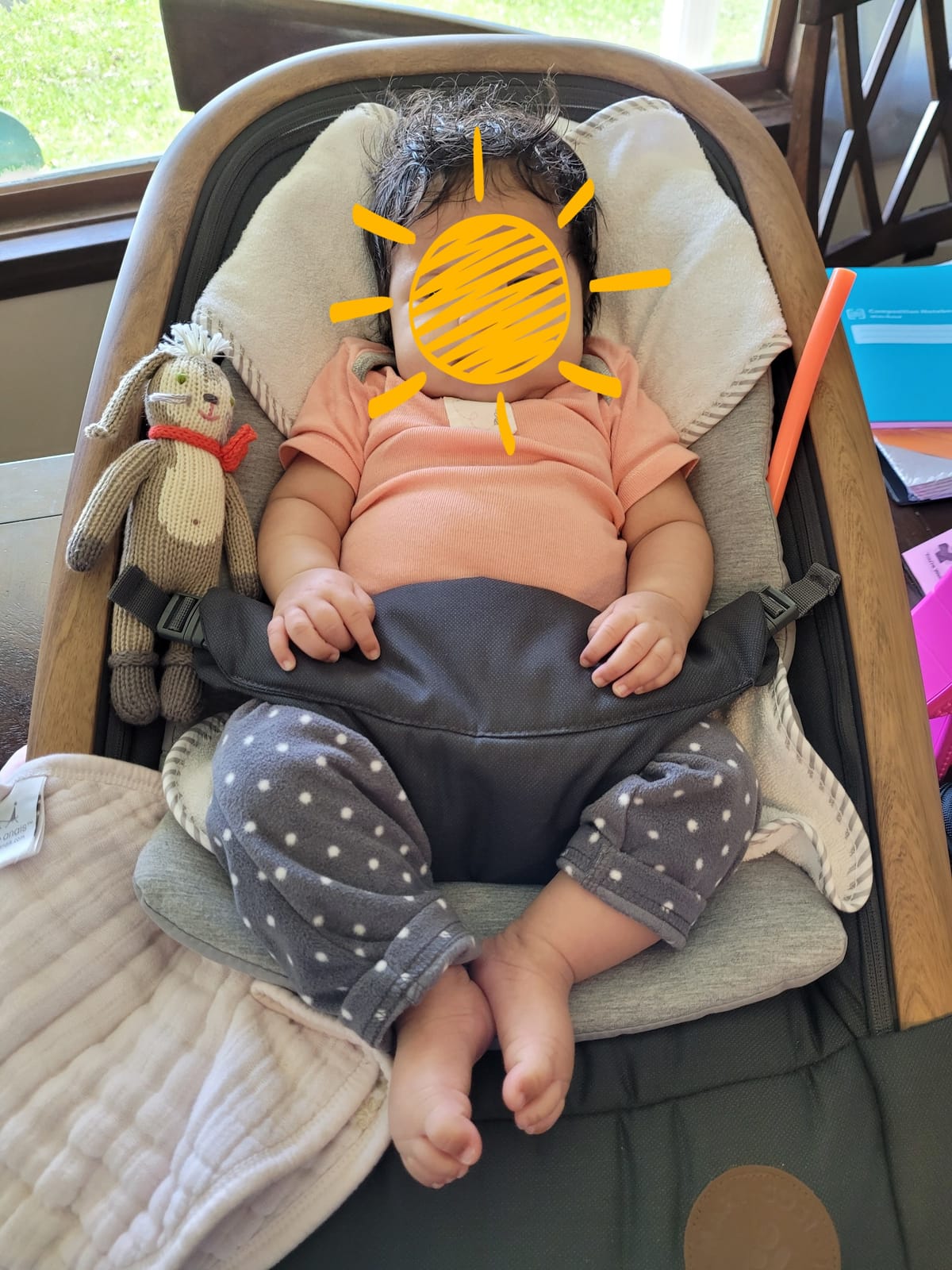 Maxi-Cosi Kori 2-in-1 Baby Bouncer Seat for Infants, Baby Rocker Chair, Portable Bouncer Chair, Classic Slate customer photo 2