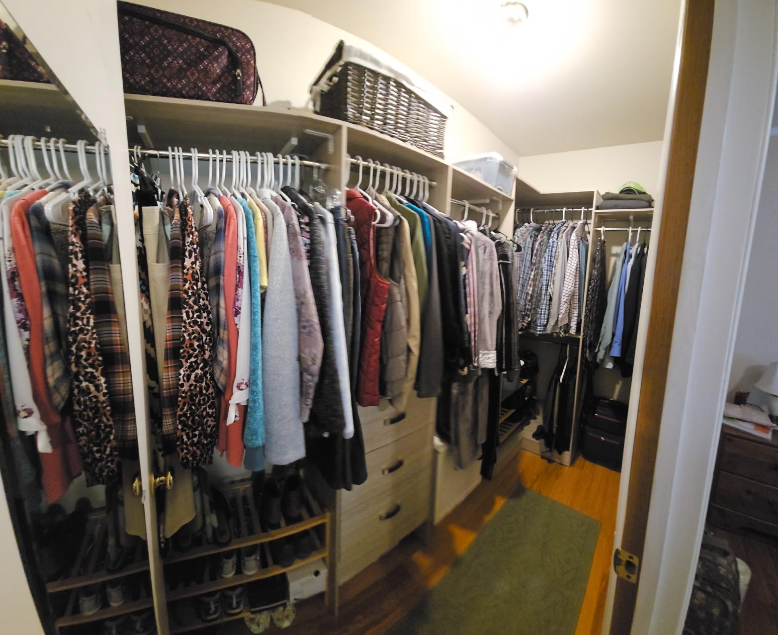 Armocity Corner Closet System, 32 Inches Wide Wood Unit with 2 Hanging Rods and All Hardware Kits, 3-Tier 80'' Height Wood Closet Tower, White customer photo 1