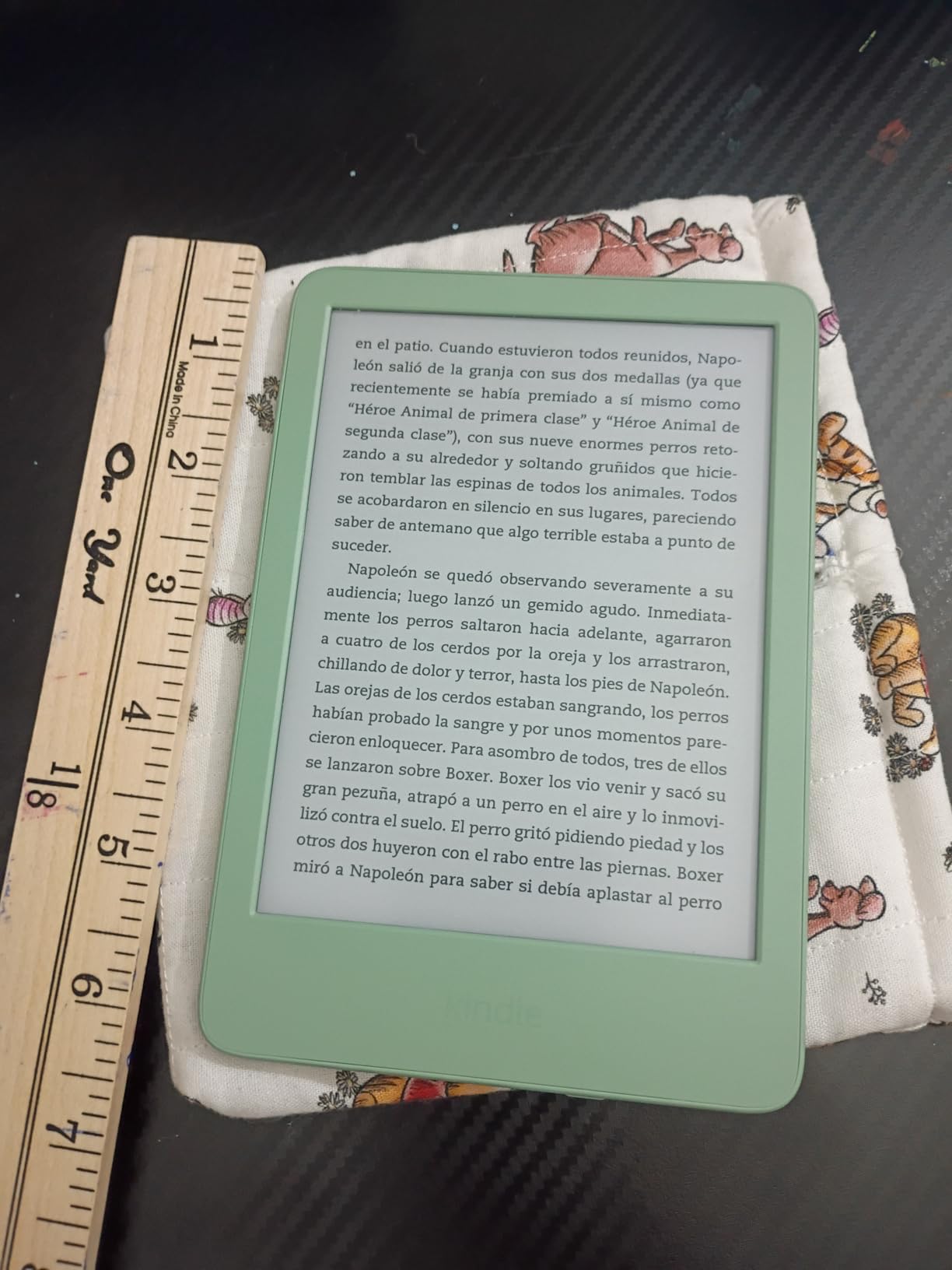 Like-New Amazon Kindle 16 GB (newest model) - Lightest and most compact Kindle, now with faster page turns, and higher contrast ratio, for an enhanced reading experience - Matcha customer photo 2