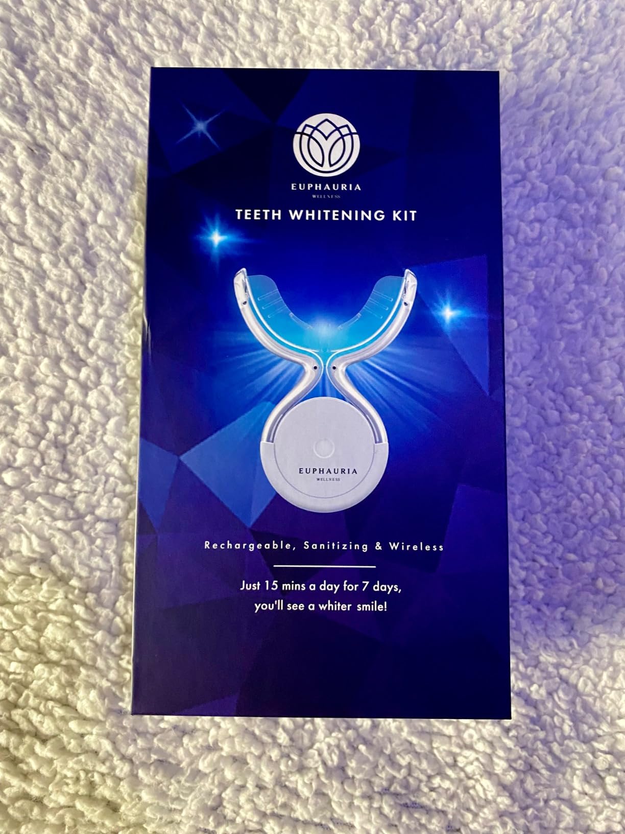 Teeth Whitening Kit - Red & Blue LED Light, 12% HP Gel Pens (Pack of 3), Sensitive & Enamel Safe, Rechargeable Wireless, At-Home Results with Carrying Case customer photo 2