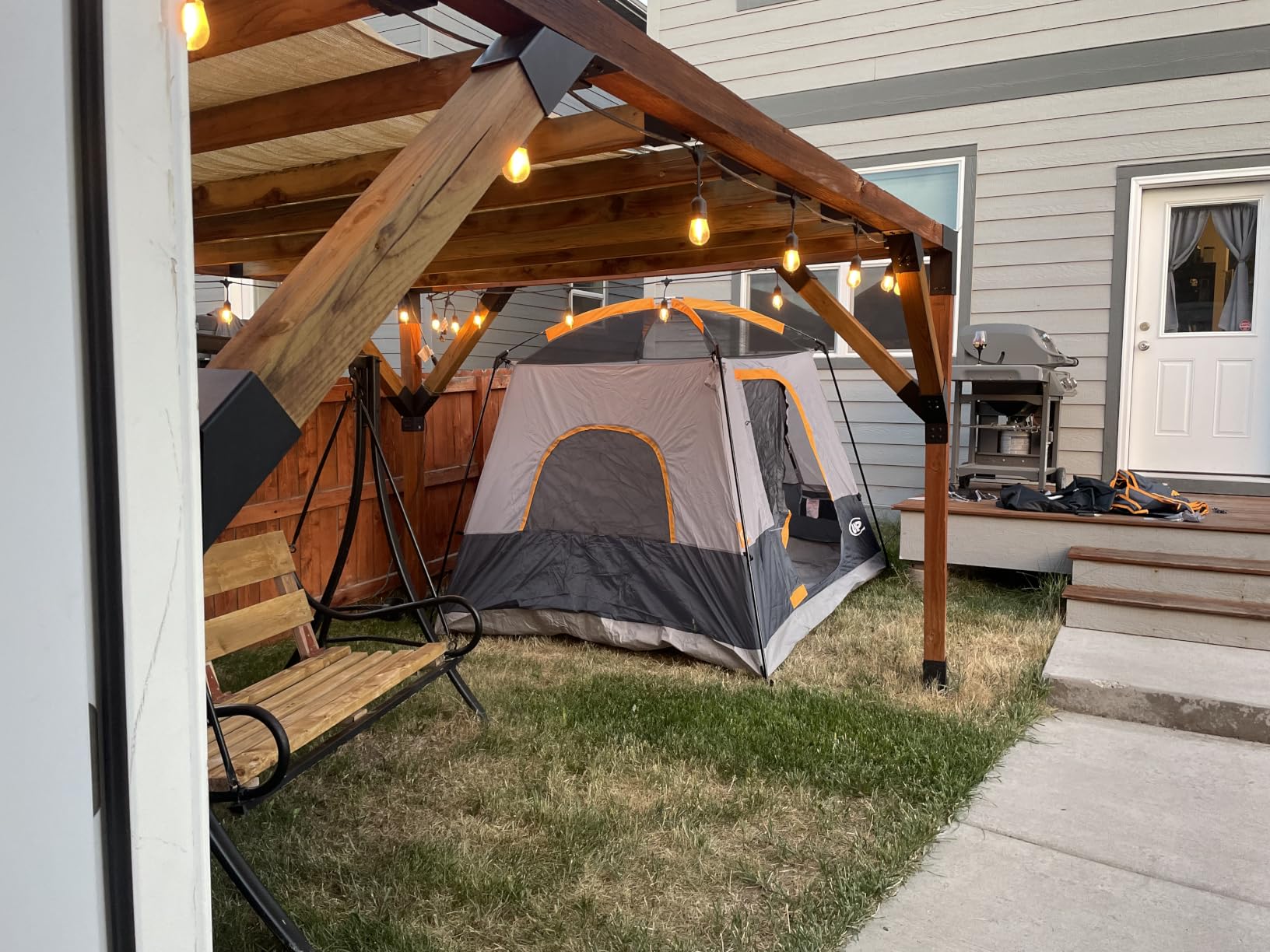 UNP 2/4/6/8 Person Tent, Portable Cabin Tent, Camping Tent 4-Person Easy Set Up, Waterproof with Top Rainfly for Outdoor Camping/Hiking customer photo 2