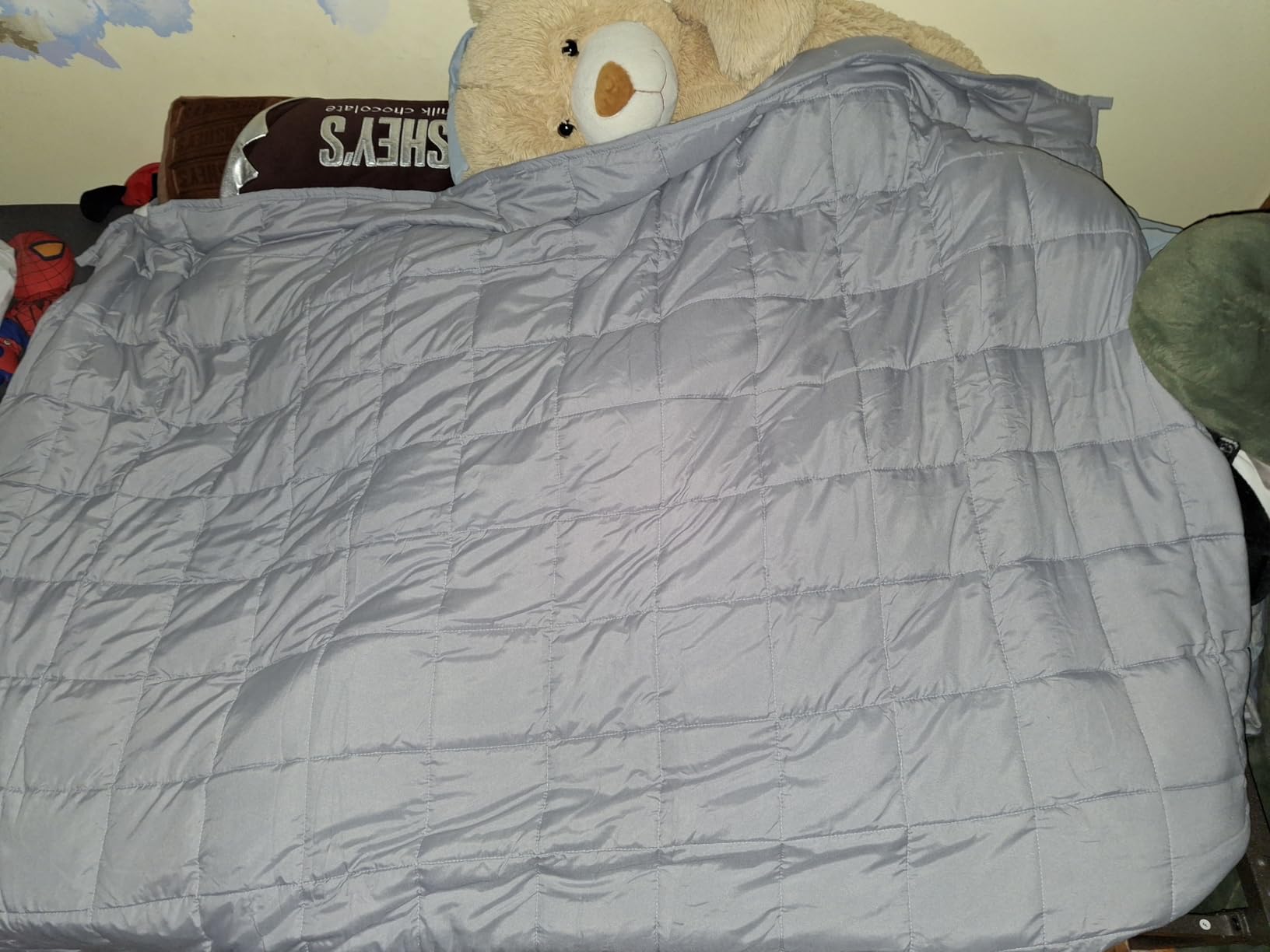 Topblan Cooling Weighted Blanket for Adults, 12 lbs 48 x 72 Twin Size Bed customer photo 1