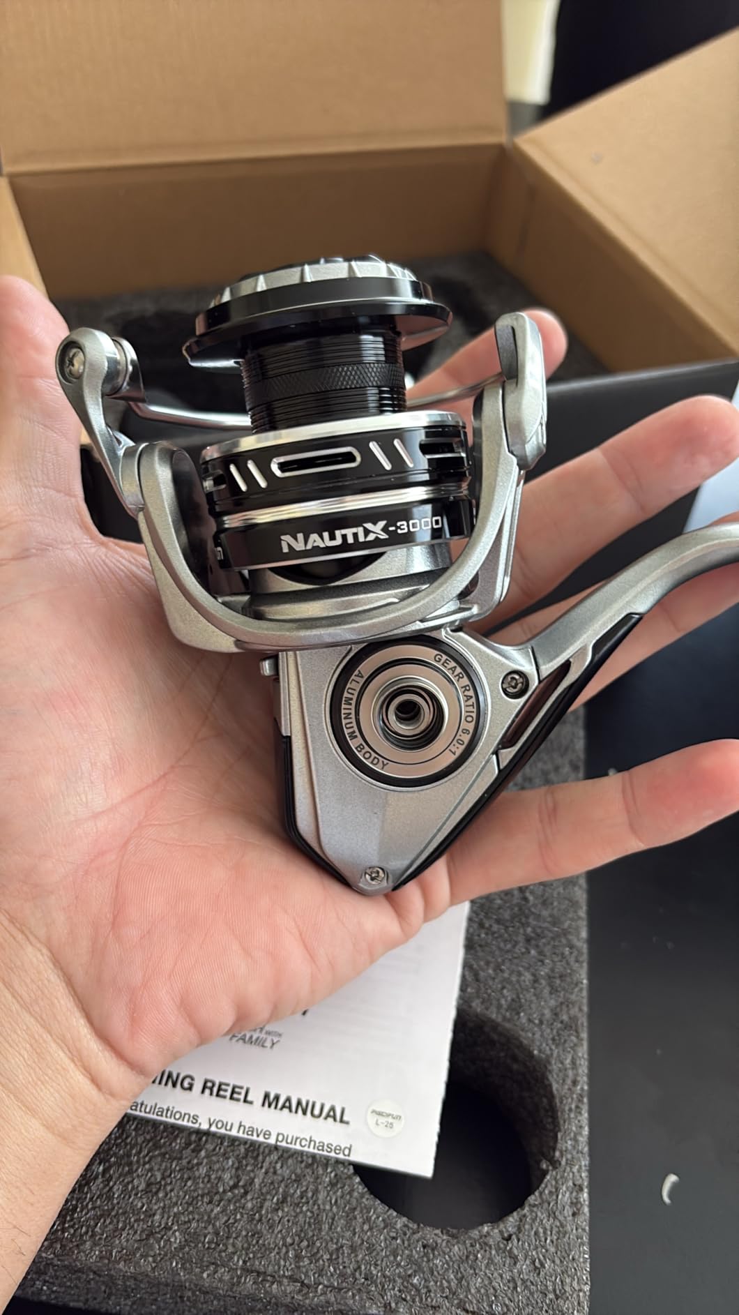 Piscifun NautiX Spinning Reel, Aluminum Body, 33lb Max Drag | CNC Aluminum Gear, 8+1 Sealed BB, 6.0:1/5.4:1 Gear Ratio, Smooth Retrieve Freshwater/Saltwater Fishing customer photo 2
