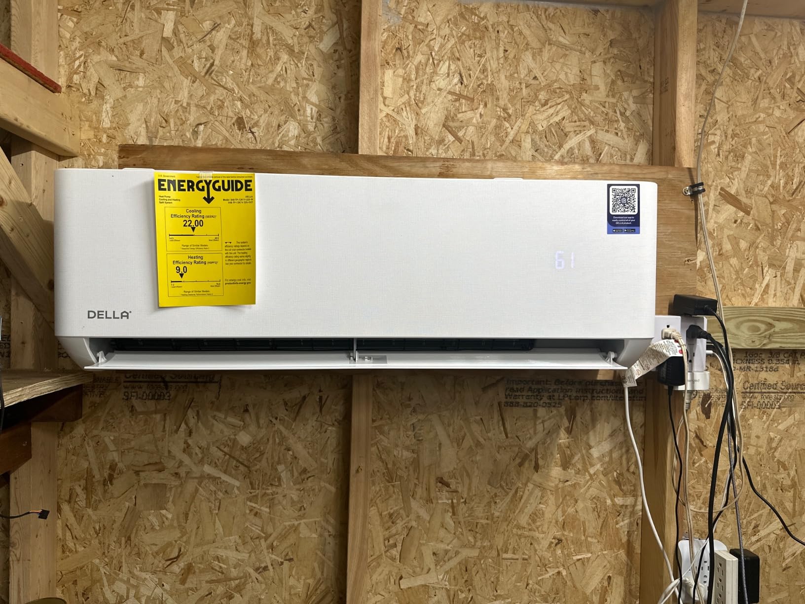 DELLA Optima Series 23000 BTU Mini Split AC with Soft Airflow, Hyper Heat Down to -13°F, Up to 1500 Sq. Ft,23 SEER2 230V,Energy Star,WiFi & Alexa,Inverter AC,1.92 Ton Pre-Charged Heat Pump,16.4ft Kit customer photo 2