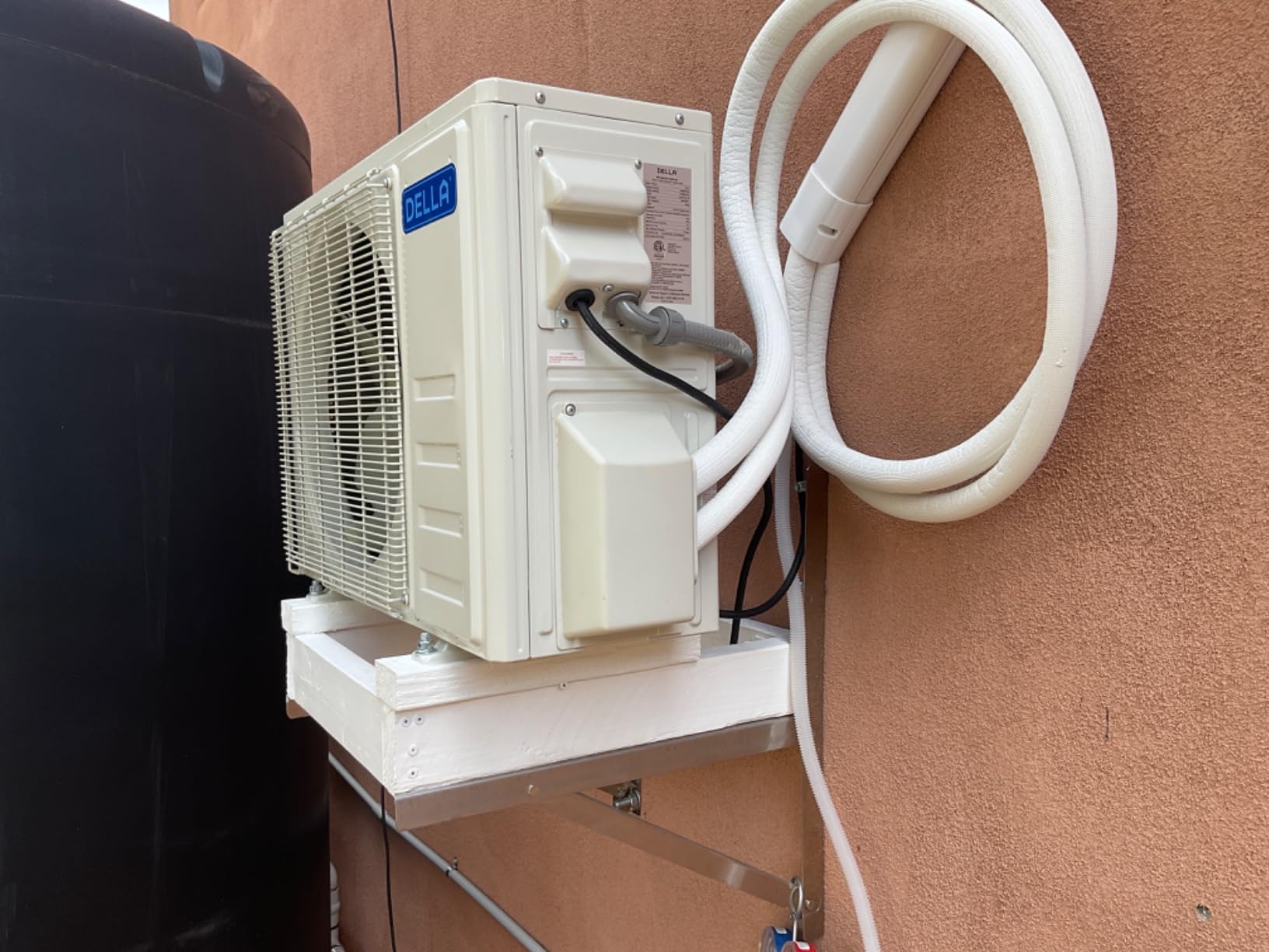 DELLA Optima Series 12,000 BTU Mini Split AC with Soft Airflow, Hyper Heat Down to -13°F, Up to 550 Sq. Ft, 24 SEER2 230V, Energy Star, WiFi & Alexa,Inverter AC,1 Ton Pre-Charged Heat Pump,16.4ft Kit customer photo 2