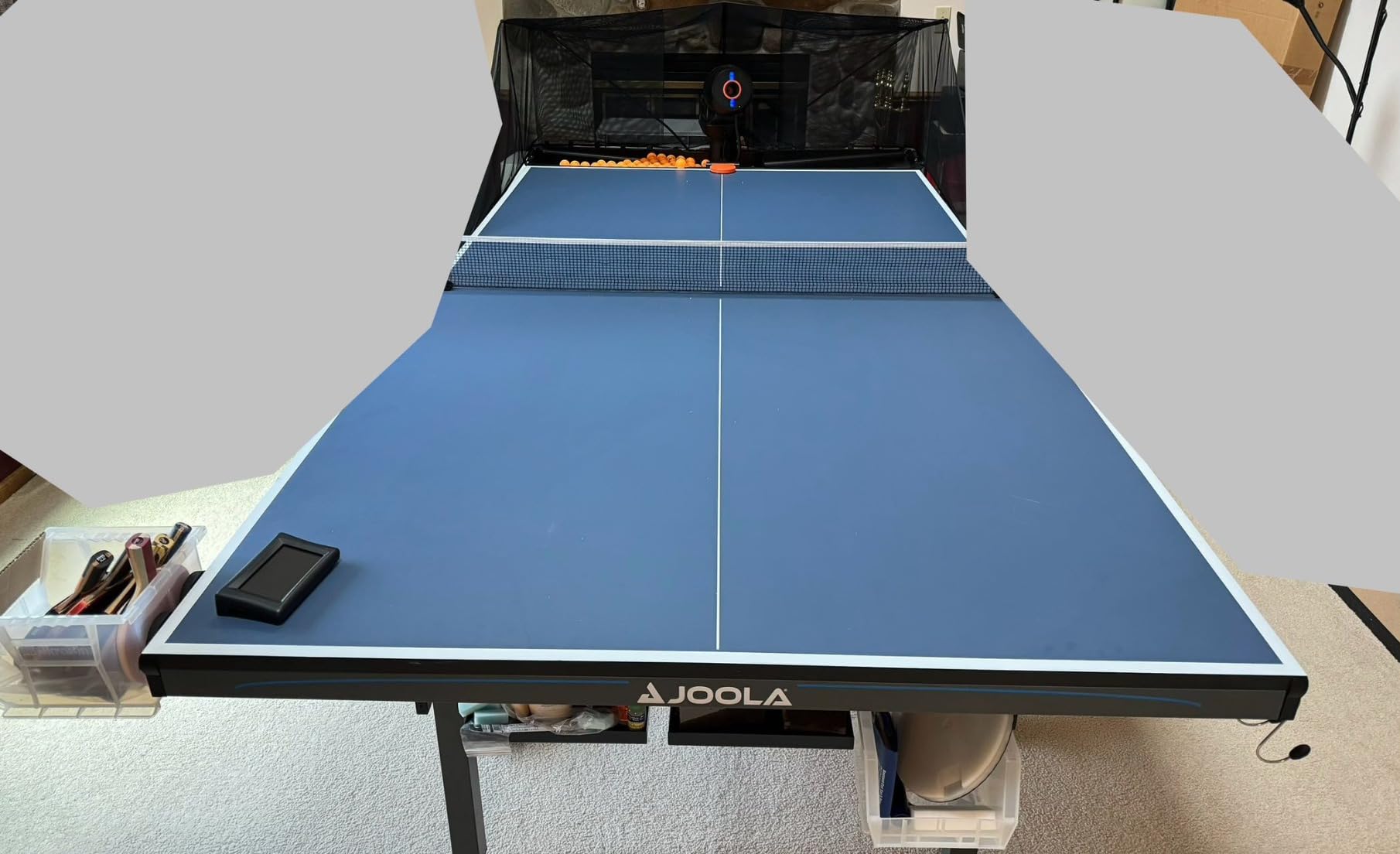 PONGBOT Table Tennis Robot with Net, Automatic Ping Pong Machine, E-Pad/APP Control, 396 Pre-Saved Ball Trajectories, Programmable Drills customer photo 2