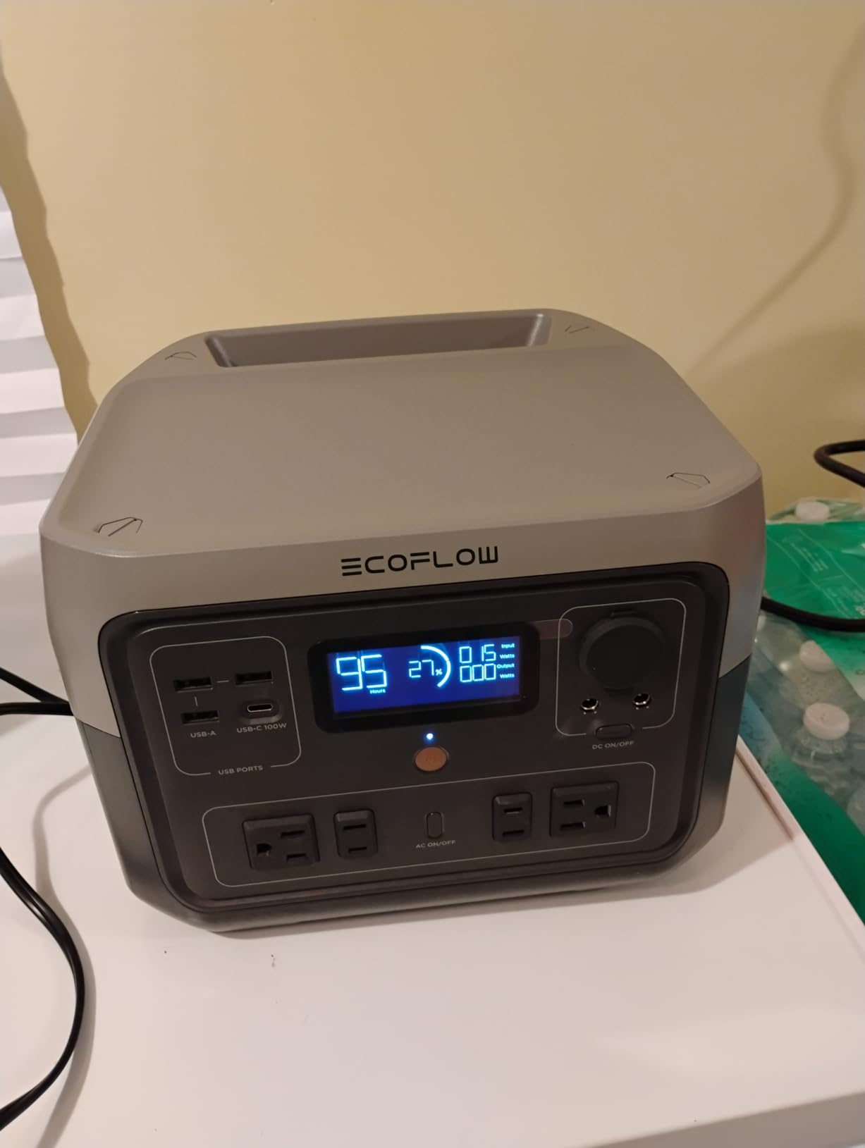 EcoFlow Portable Power Station River 2 Max 500, 499Wh 500W, 1 Hr Fast Charging, LiFePO4 Battery, Up to 1000W Output Solar Generator for Outdoor Camping/RVs customer photo 1